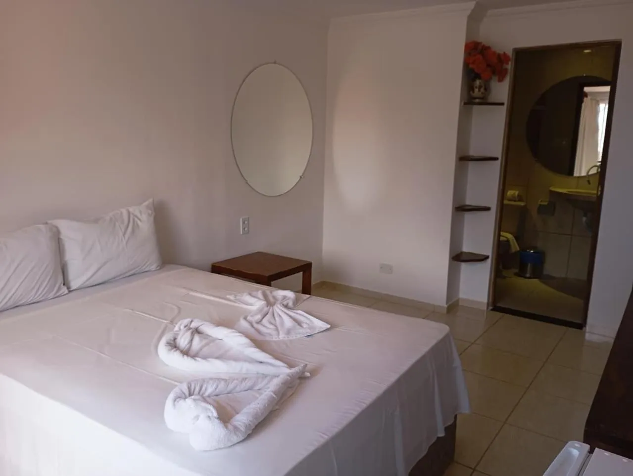 Bed in Pousada Água de Fuego