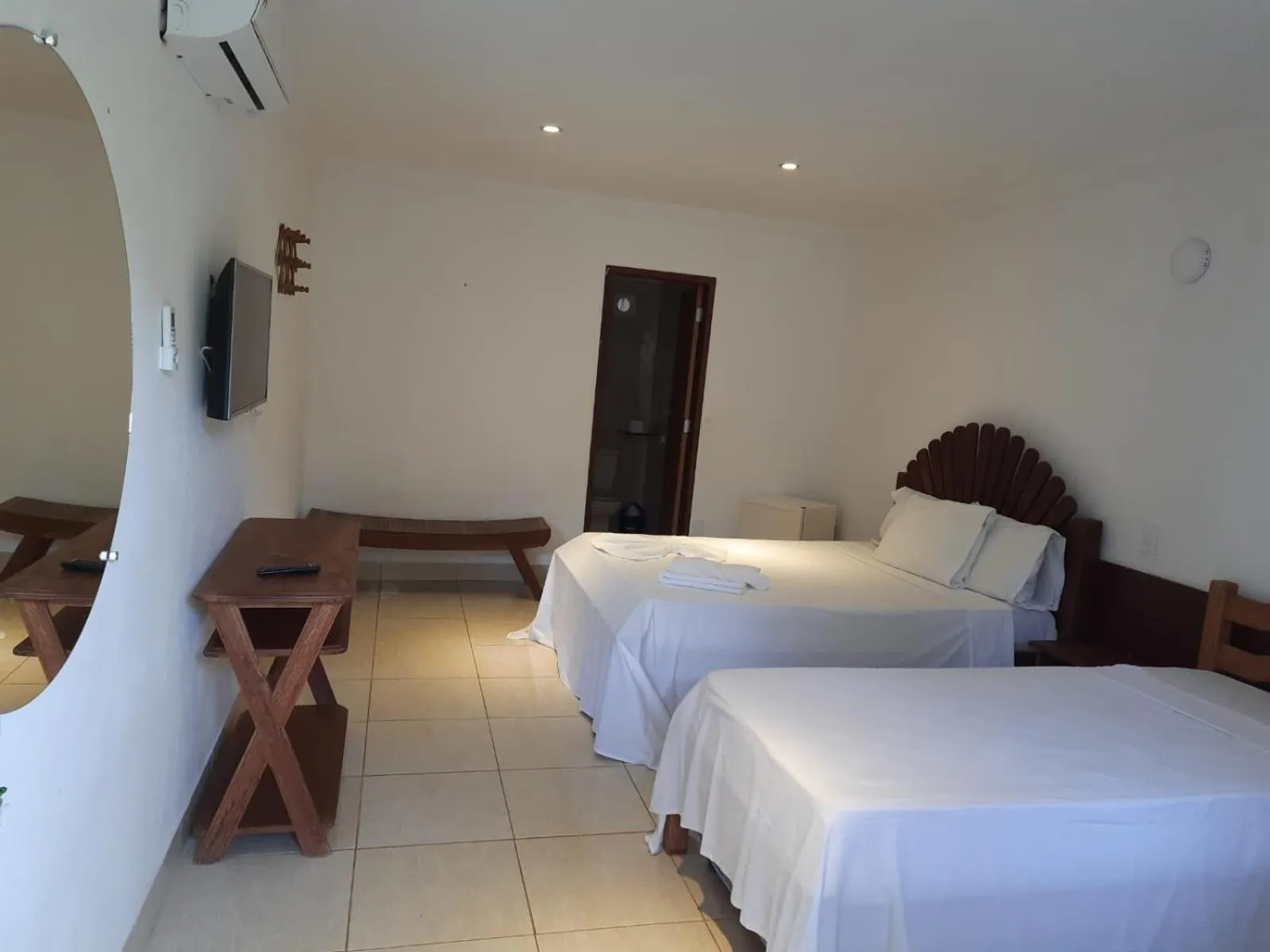 Bed in Pousada Água de Fuego