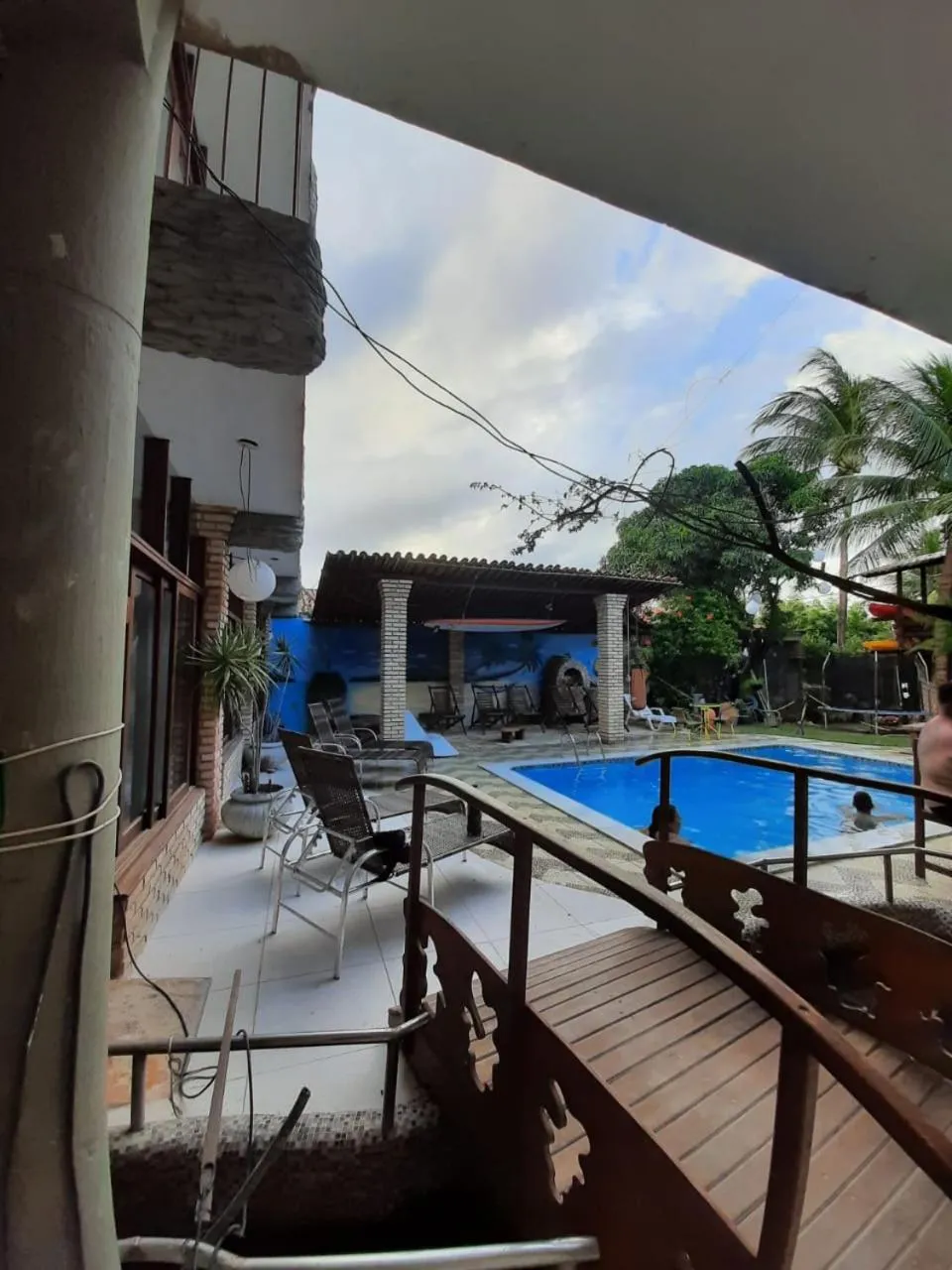 Pool view in Pousada Água de Fuego