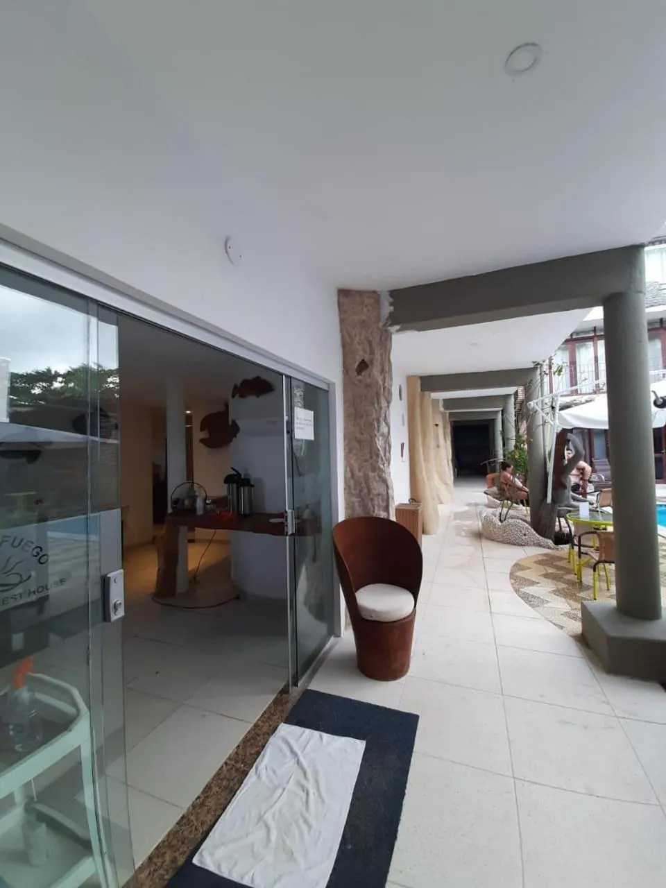 Seating area in Pousada Água de Fuego