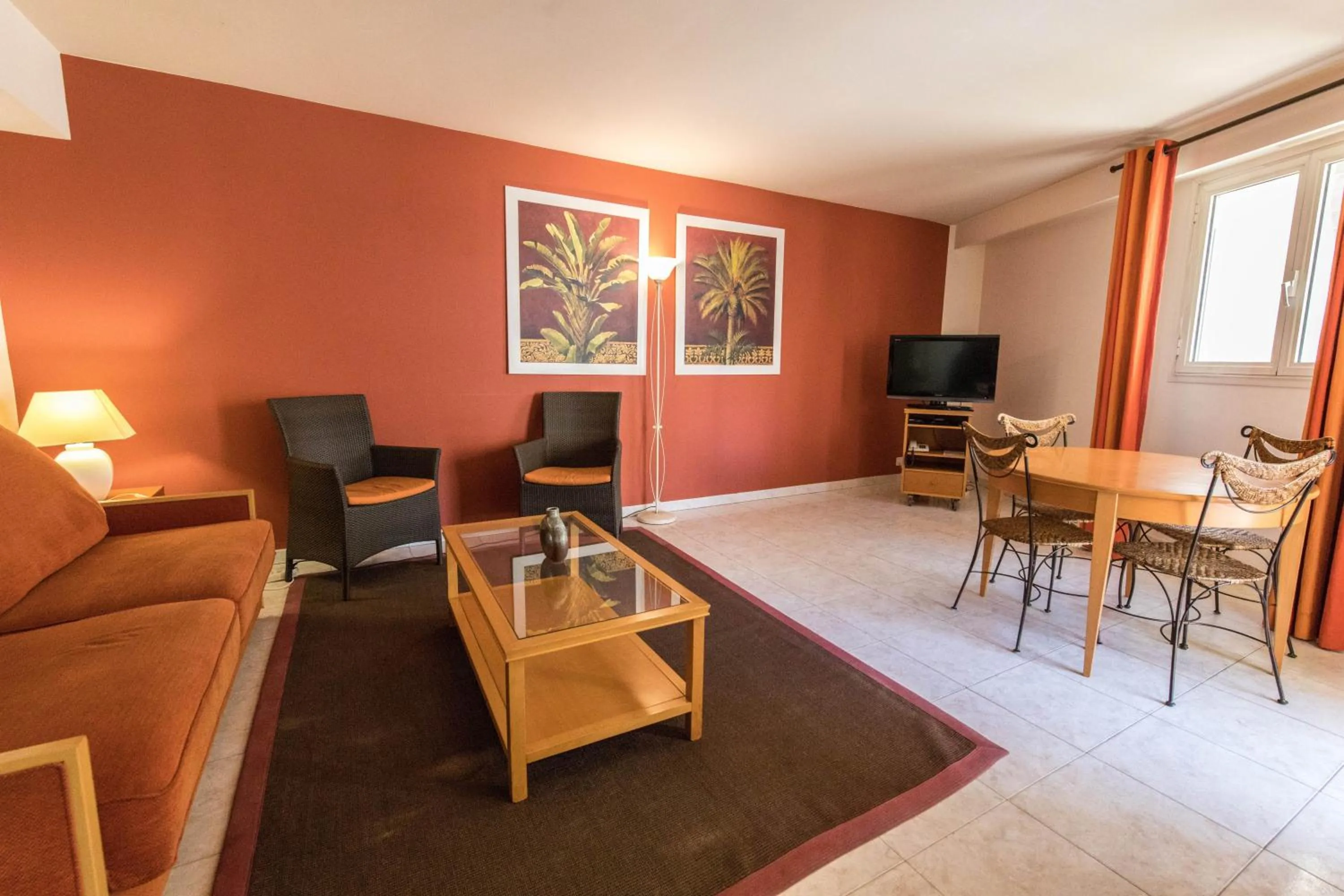 Living room in Cannes Croisette Prestige Apart'hotel