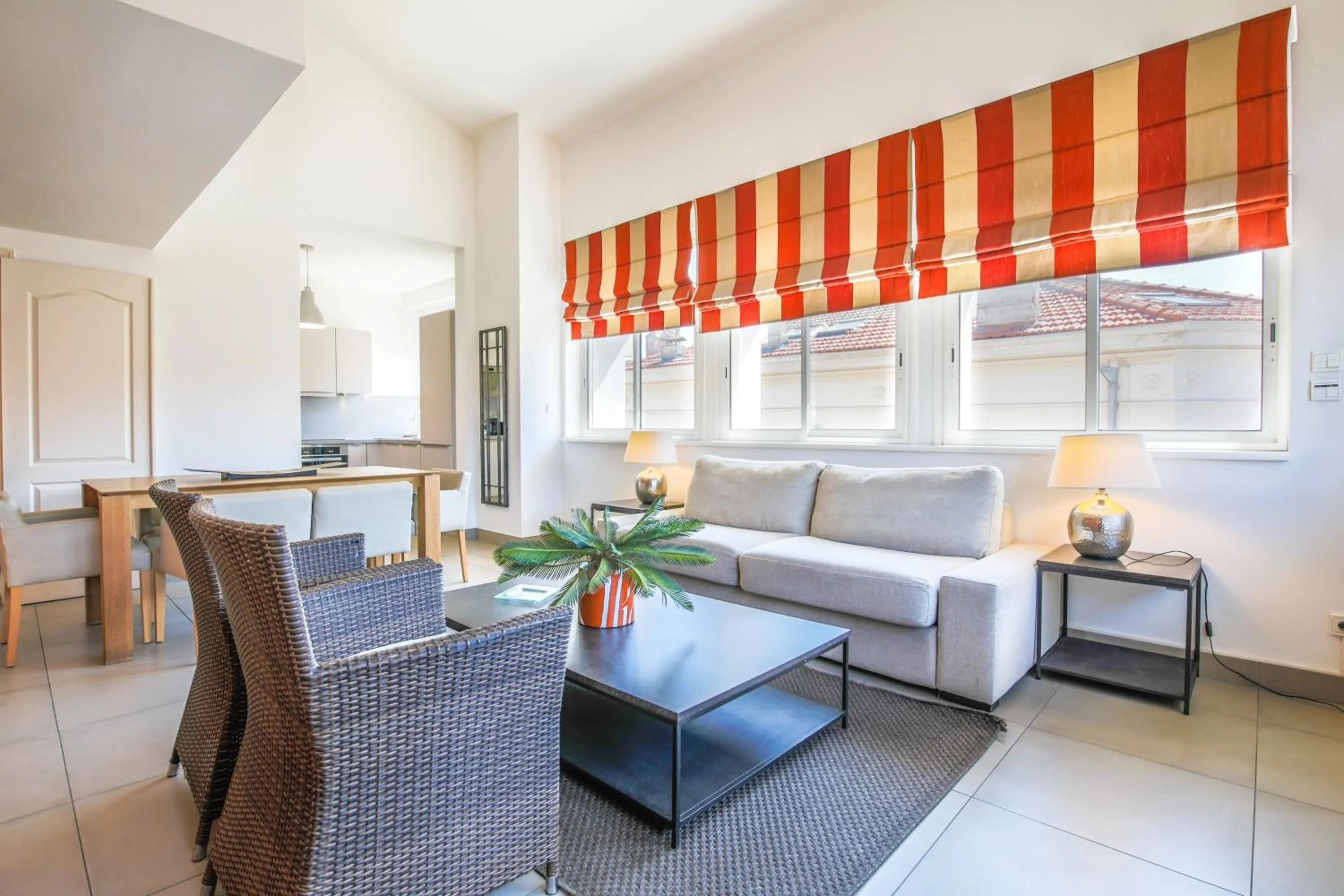 Living room in Cannes Croisette Prestige Apart'hotel