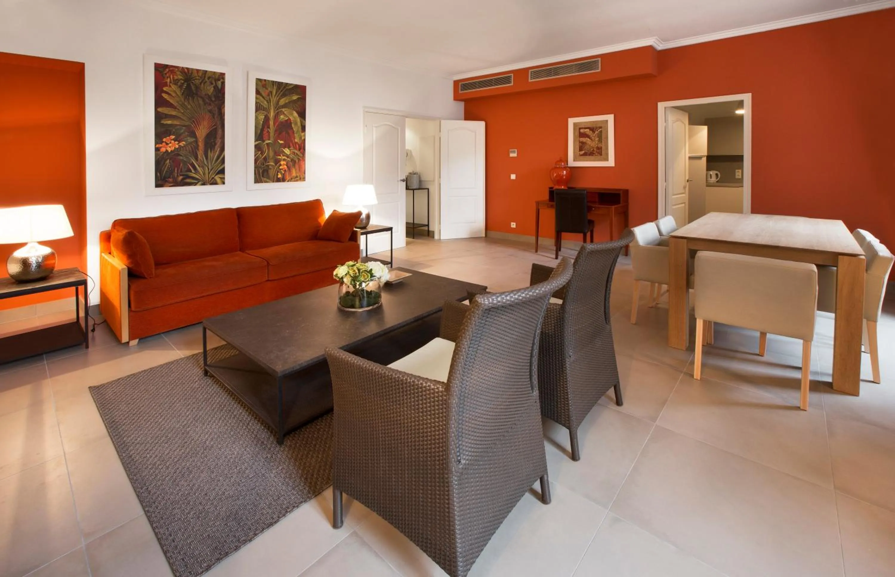Living room in Cannes Croisette Prestige Apart'hotel