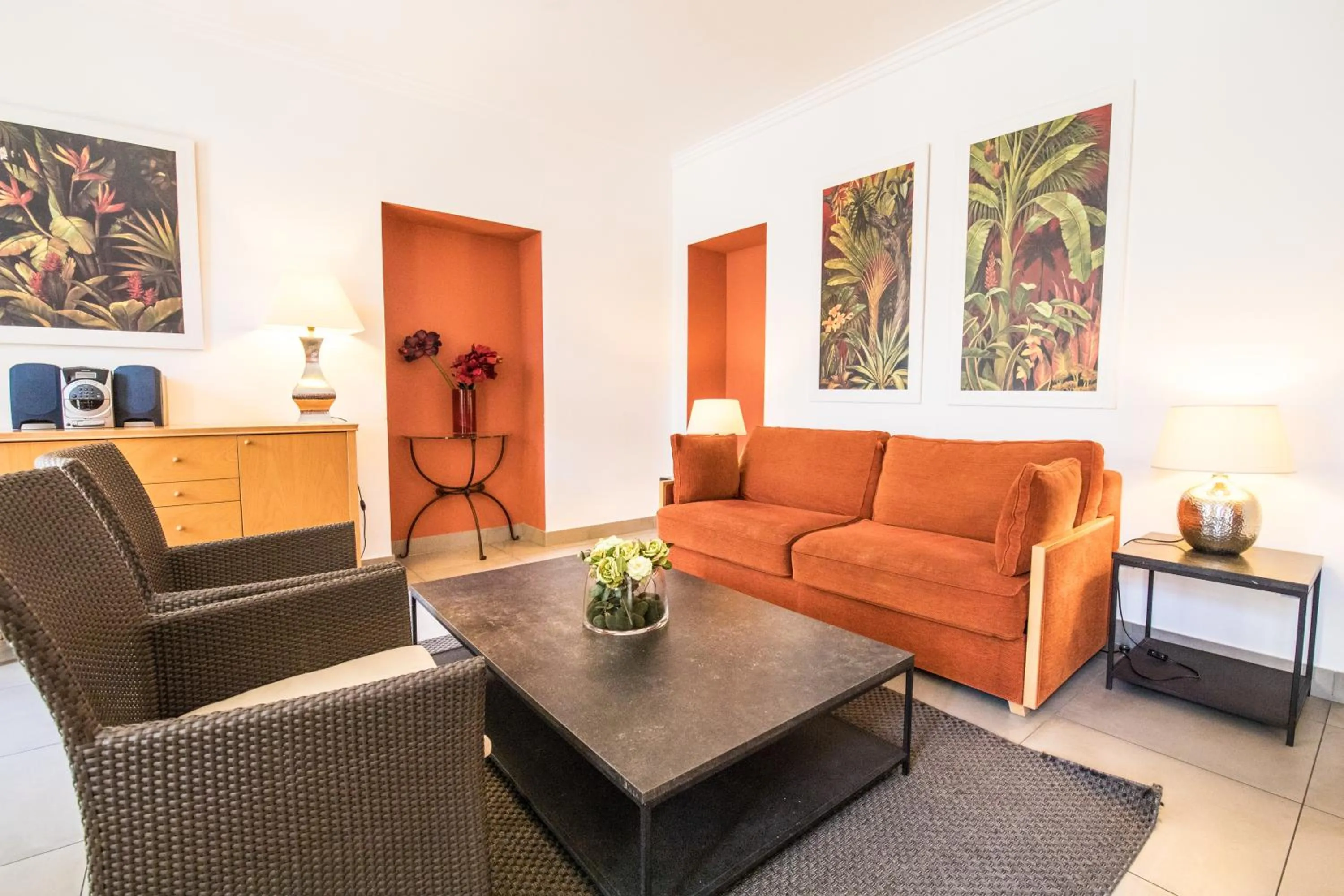 Living room in Cannes Croisette Prestige Apart'hotel