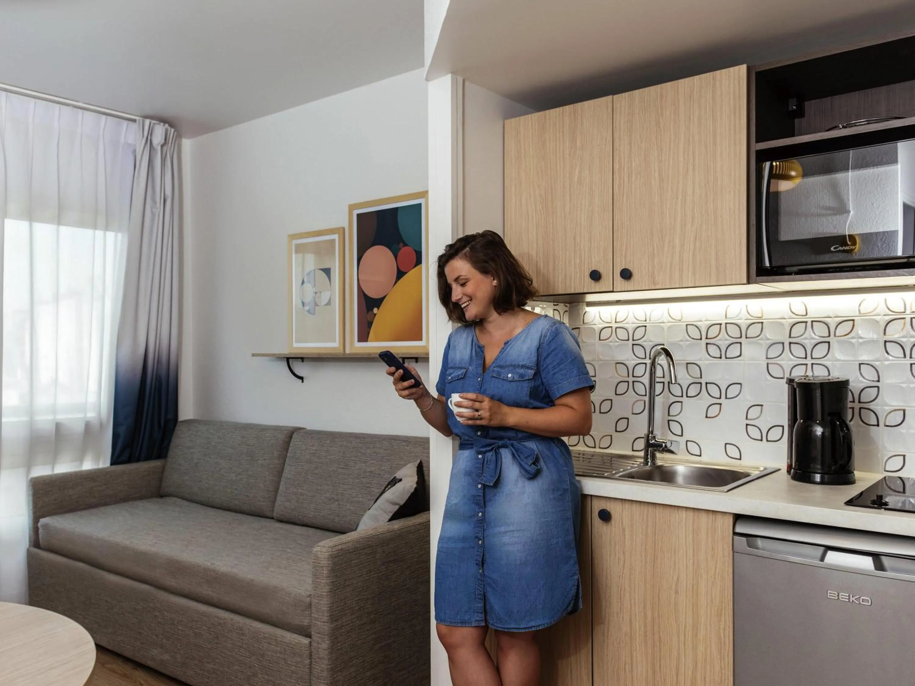 Bedroom in Aparthotel Adagio Access Paris La Villette