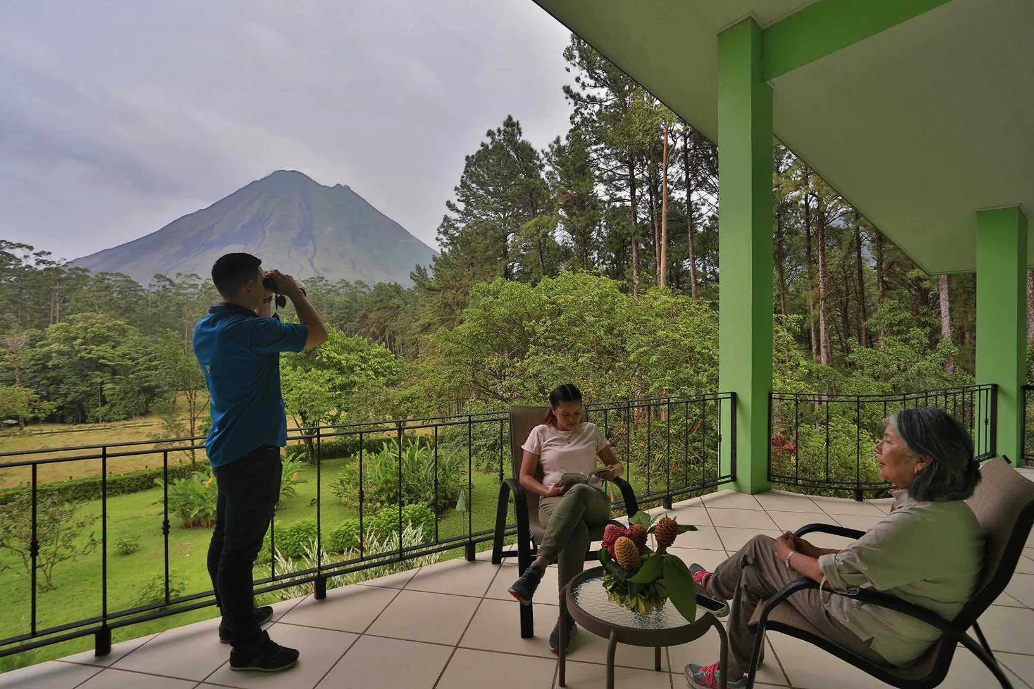 Balcony/Terrace in Arenal Observatory Lodge & Trails