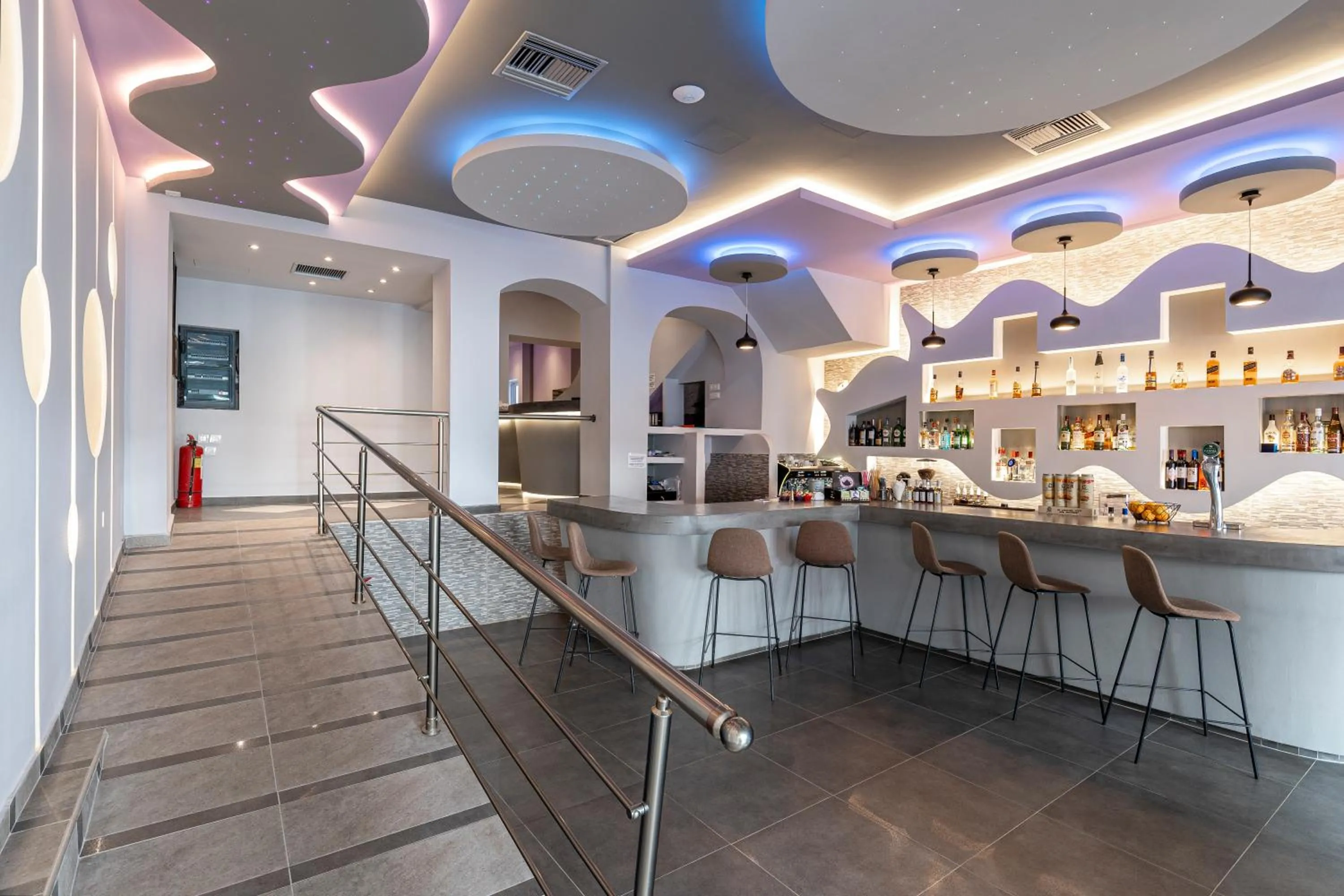 Lobby or reception in N E P center Hotel Rodos