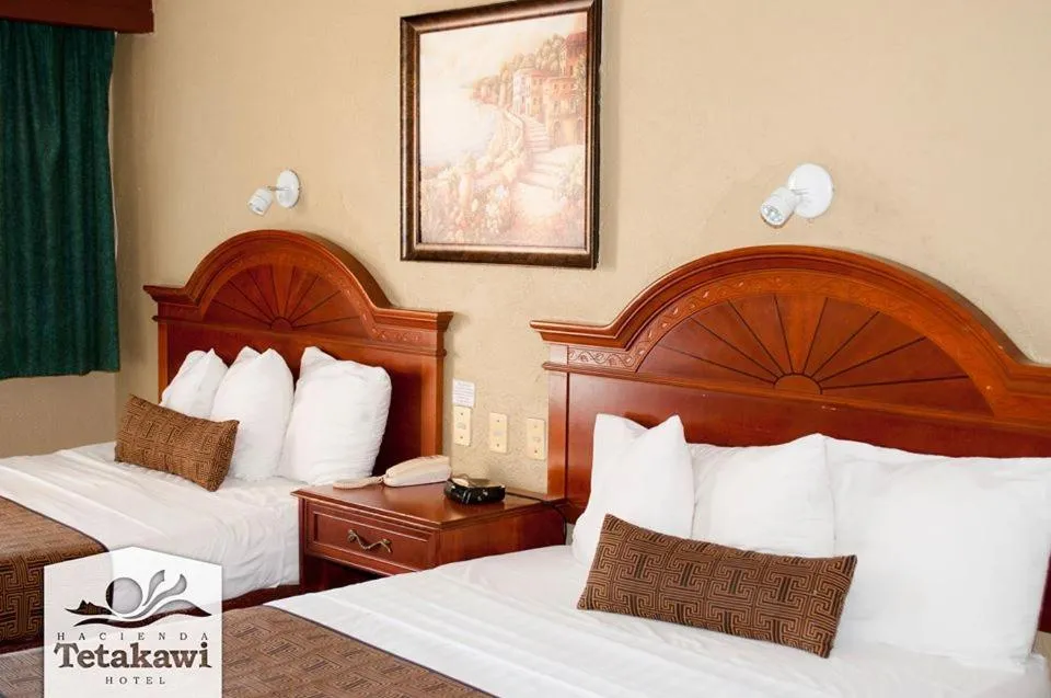 Double Room with Two Double Beds - single occupancy in Hotel Hacienda Tetakawi