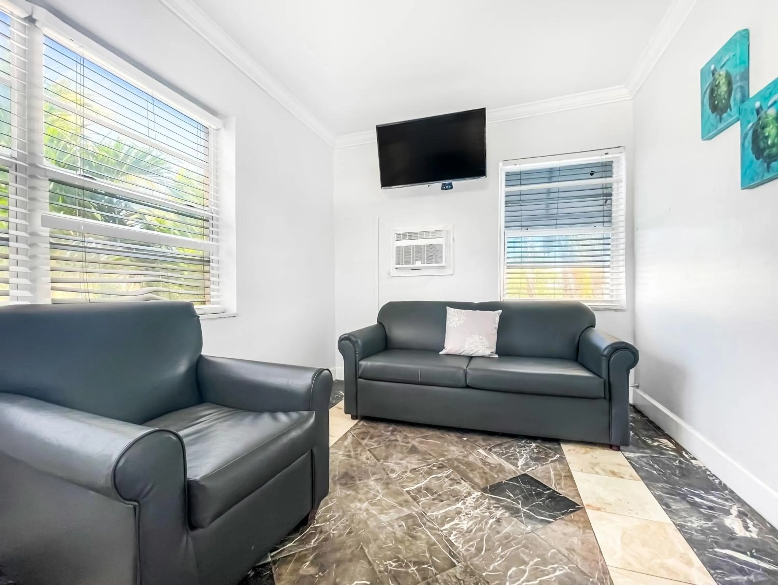 Living room in The Blue Wave