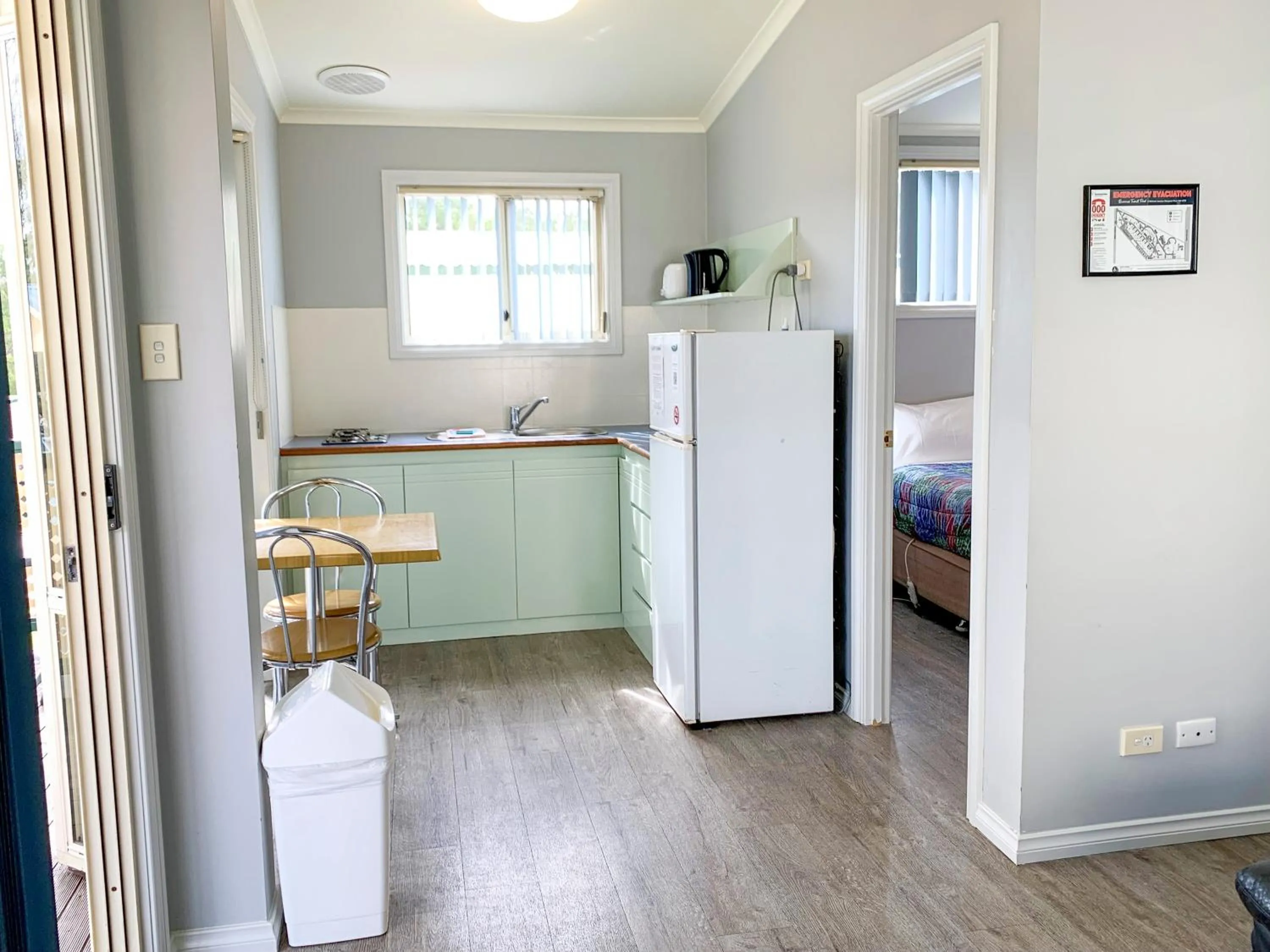 Kitchen or kitchenette in Riverview Tourist Park