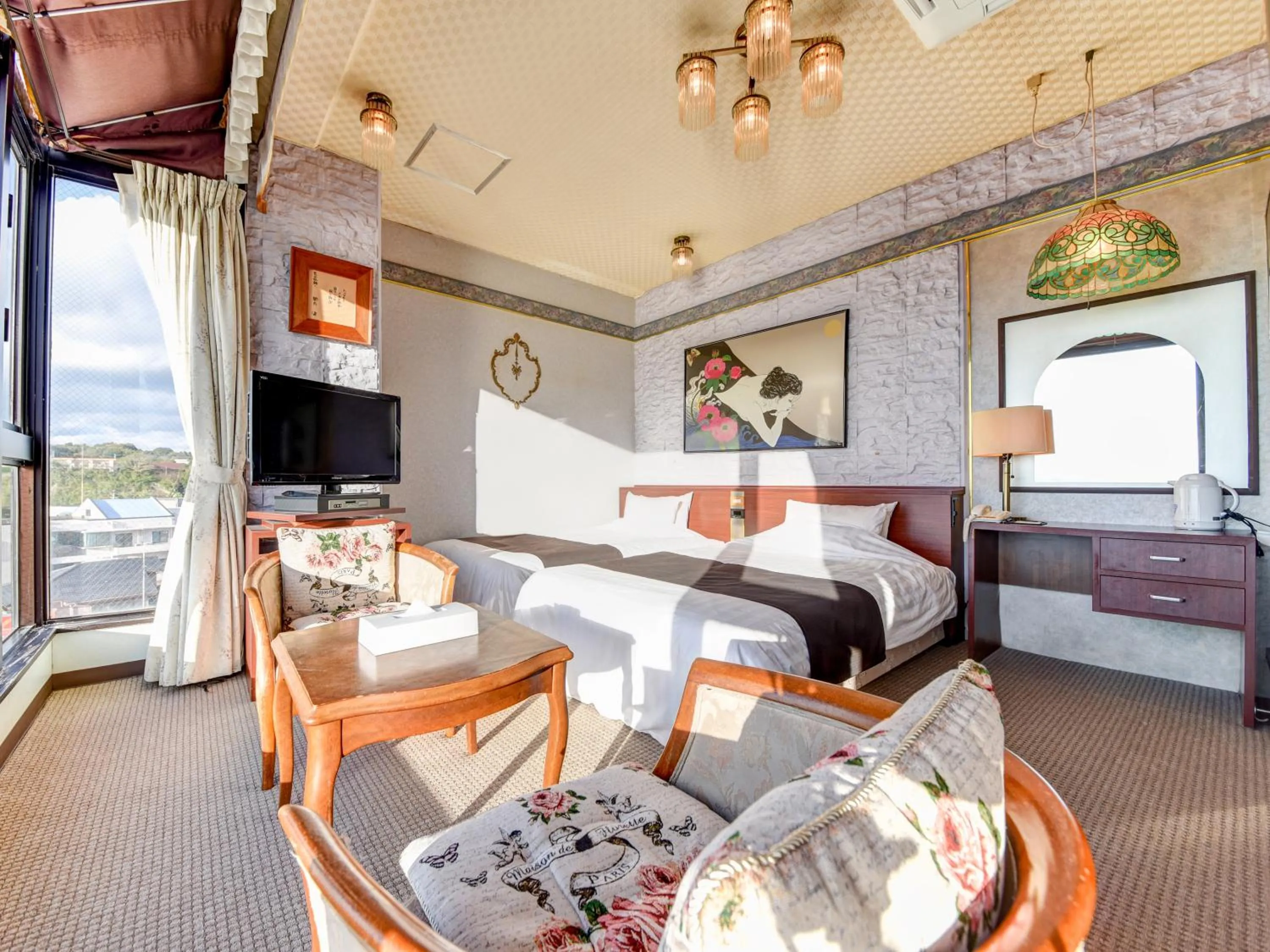 Photo of the whole room, Bed in Tanegashima Araki Hotel