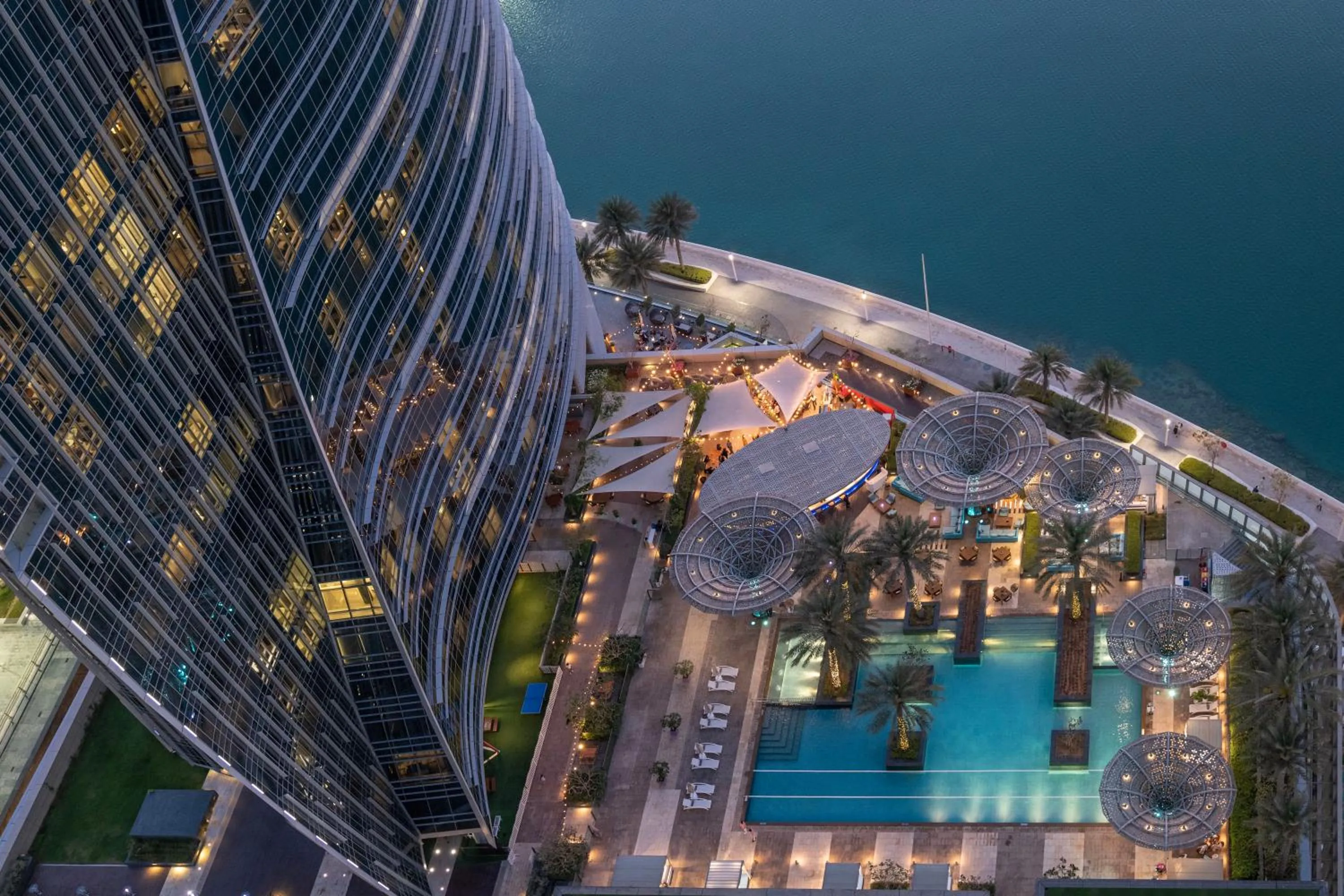 Bird's eye view in Rosewood Abu Dhabi