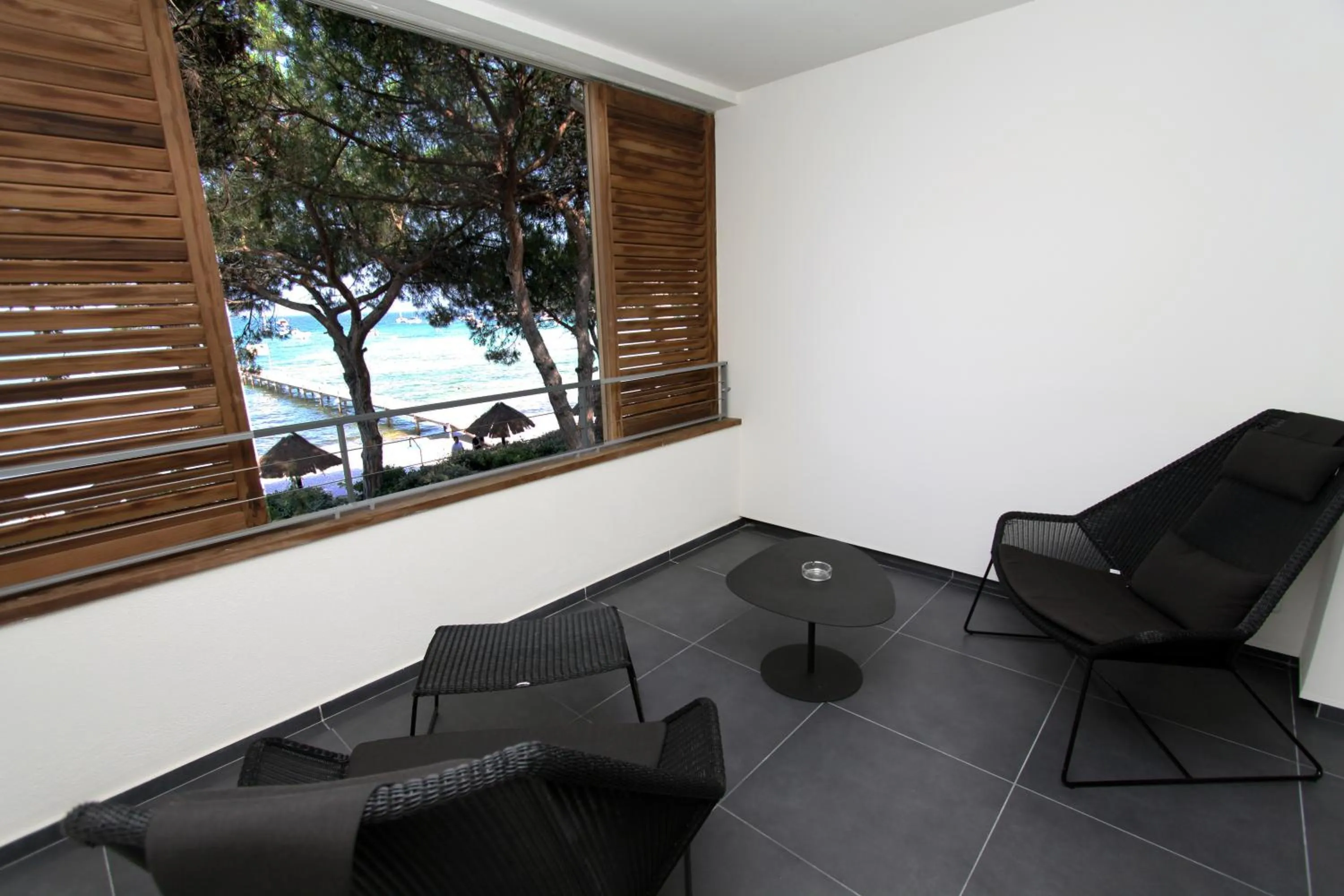 Seating area in Hôtel & Lodges Moby Dick