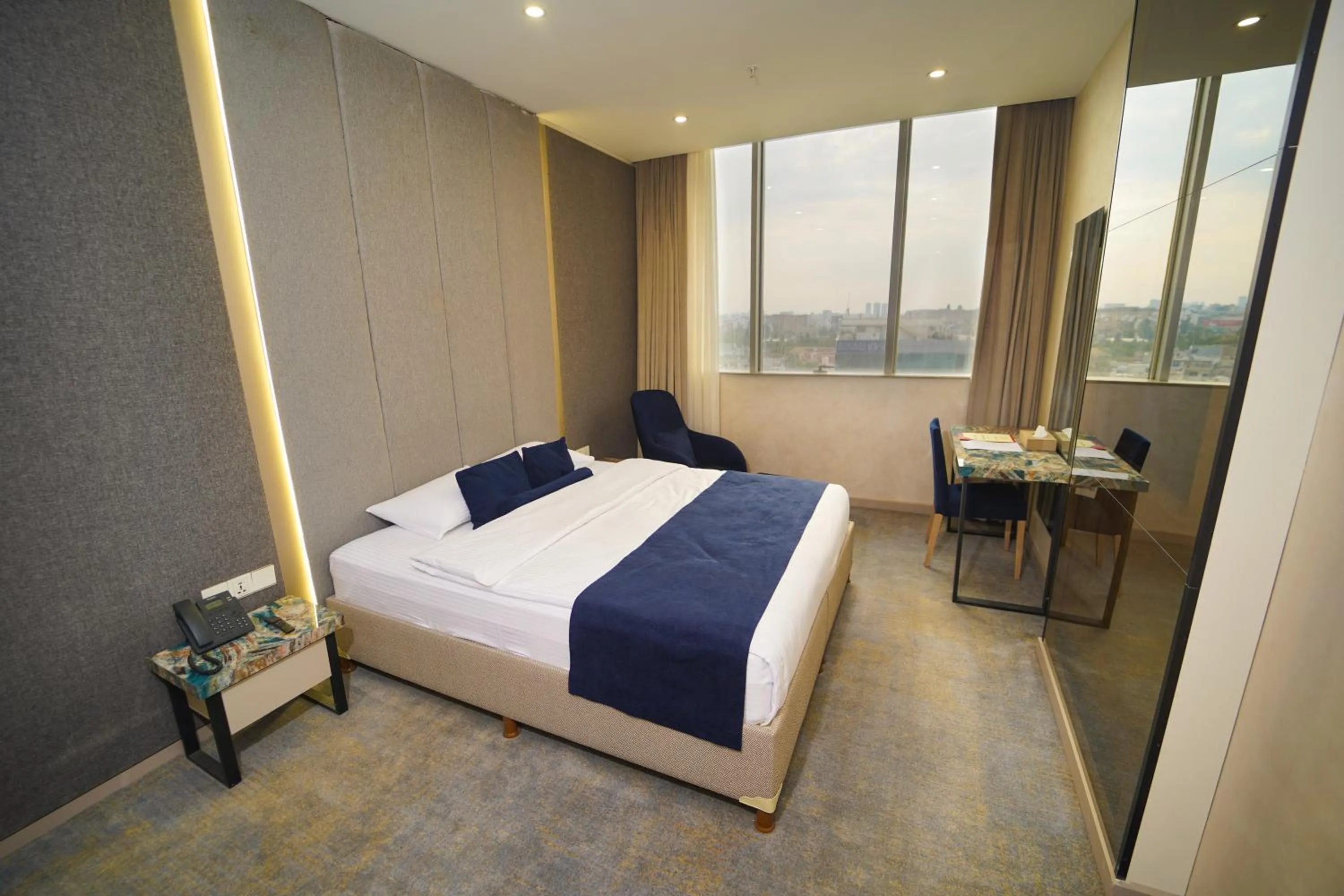 Bed in Darin Plaza Hotel