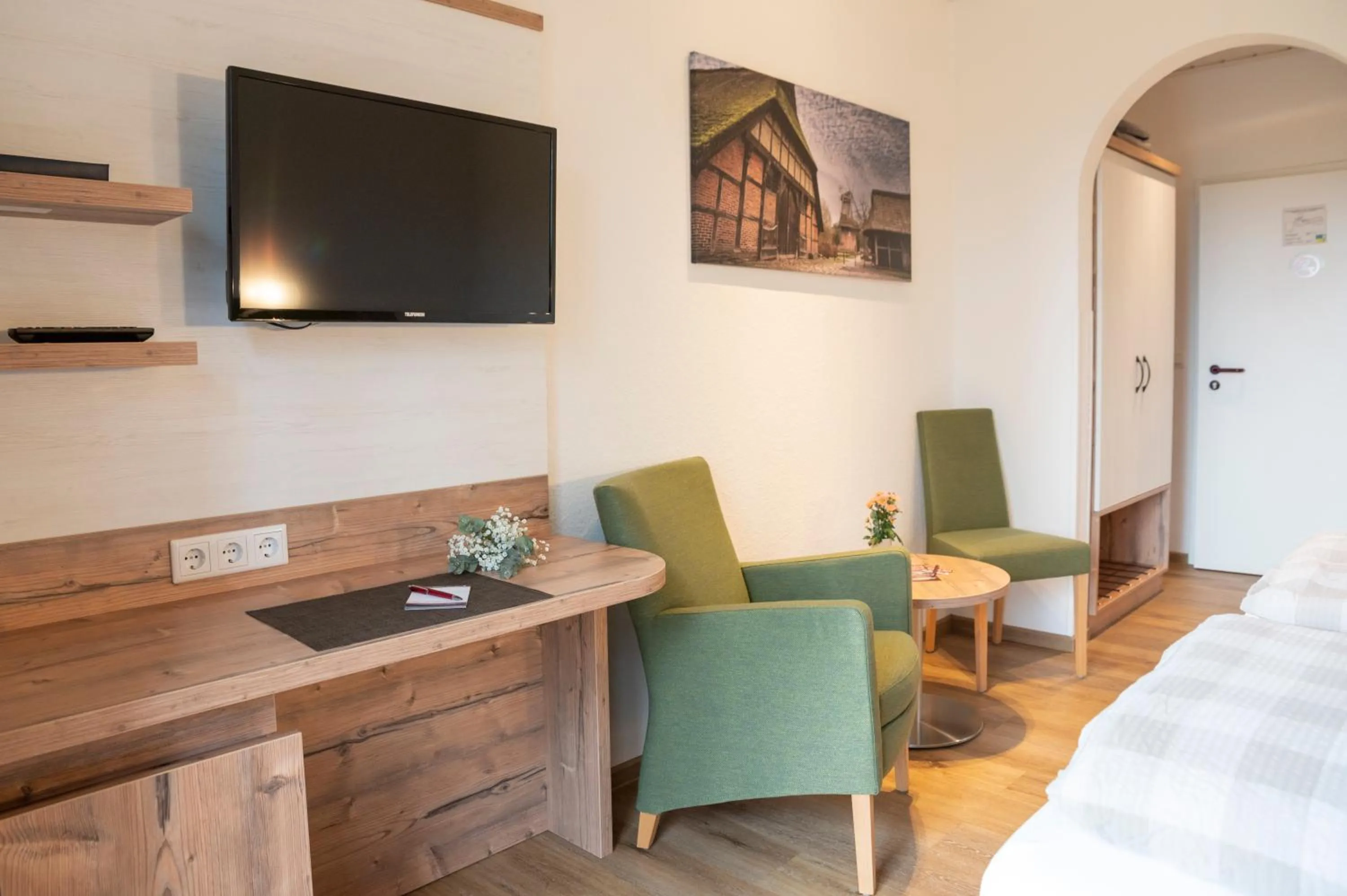 Bed in Hotel Am Deich