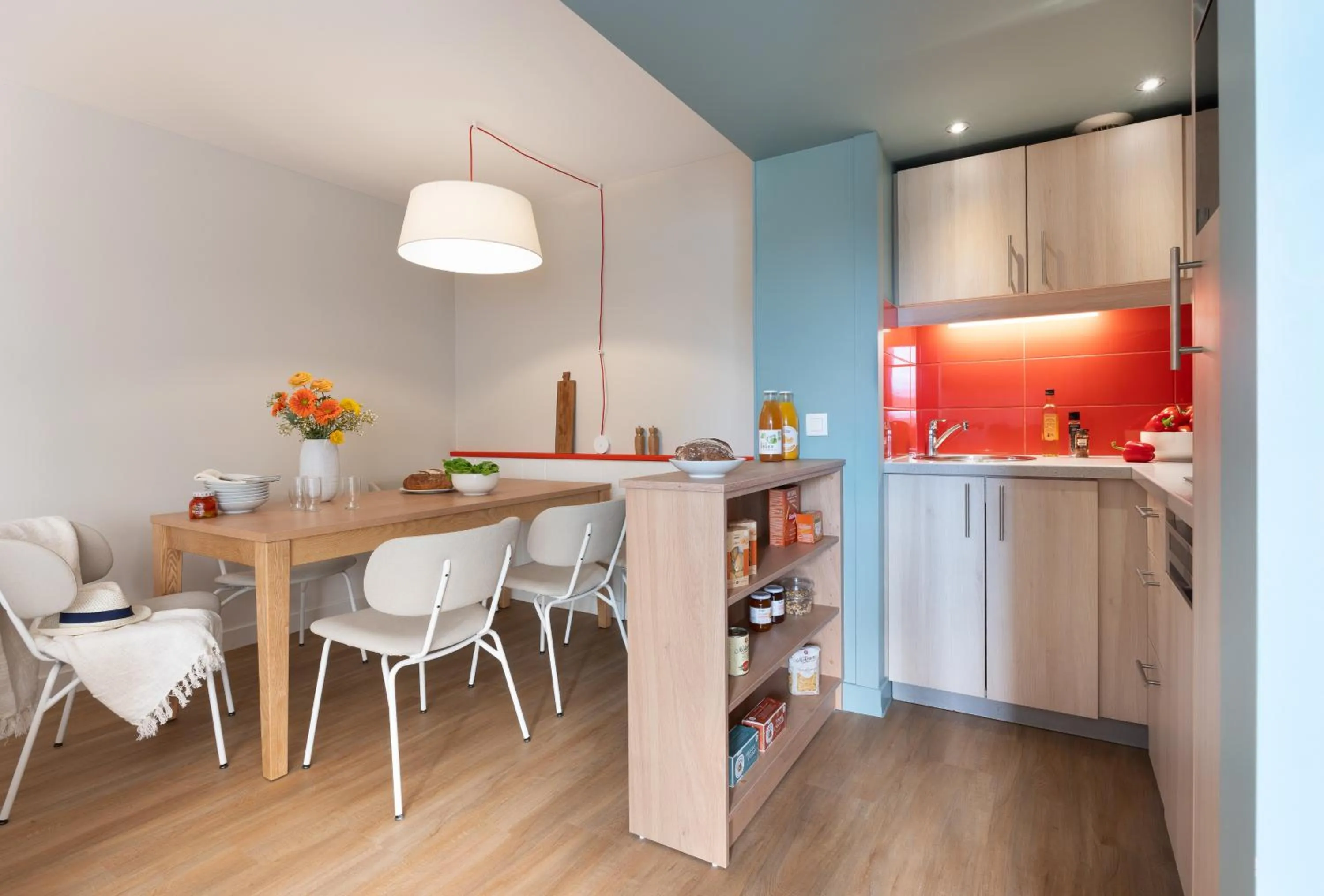 Kitchen or kitchenette in Résidence Pierre & Vacances Premium Haguna