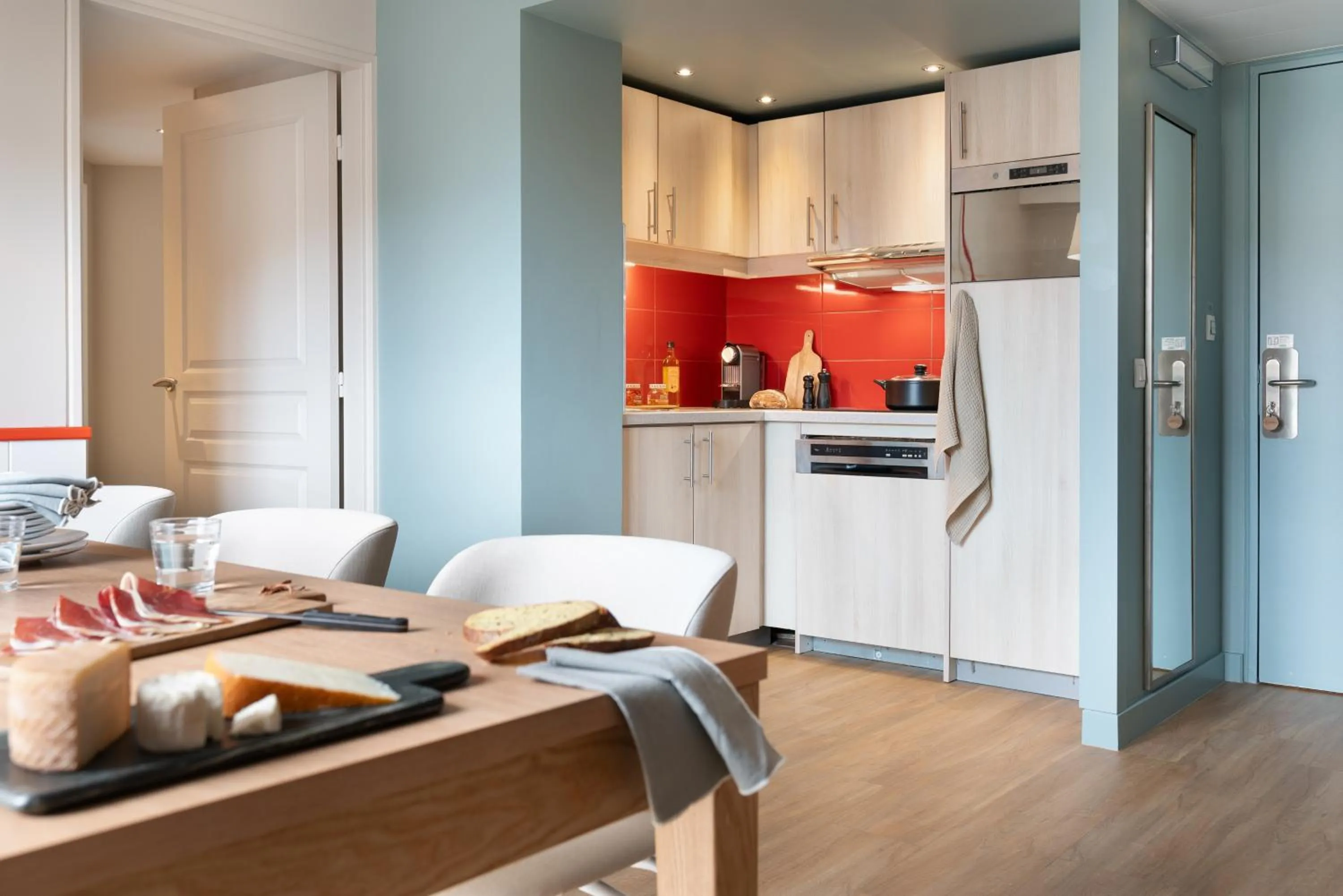 Kitchen or kitchenette in Résidence Pierre & Vacances Premium Haguna