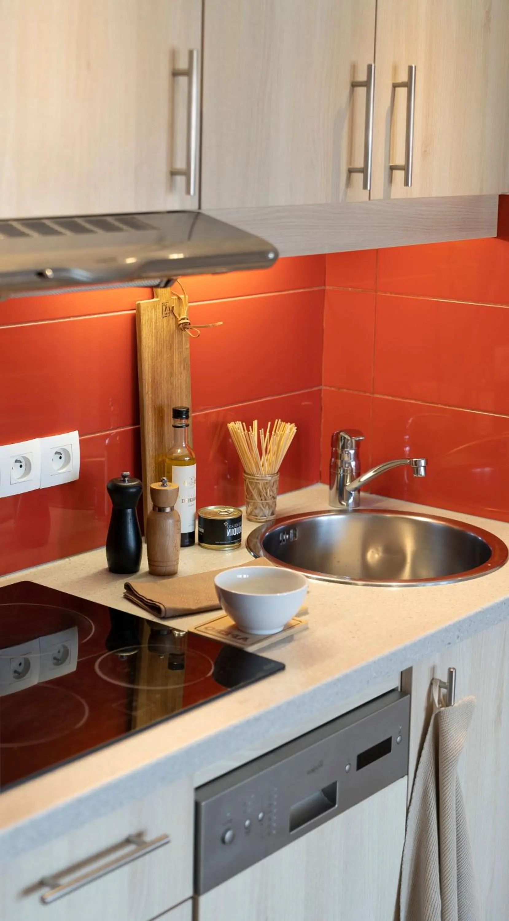 Kitchen or kitchenette in Résidence Pierre & Vacances Premium Haguna