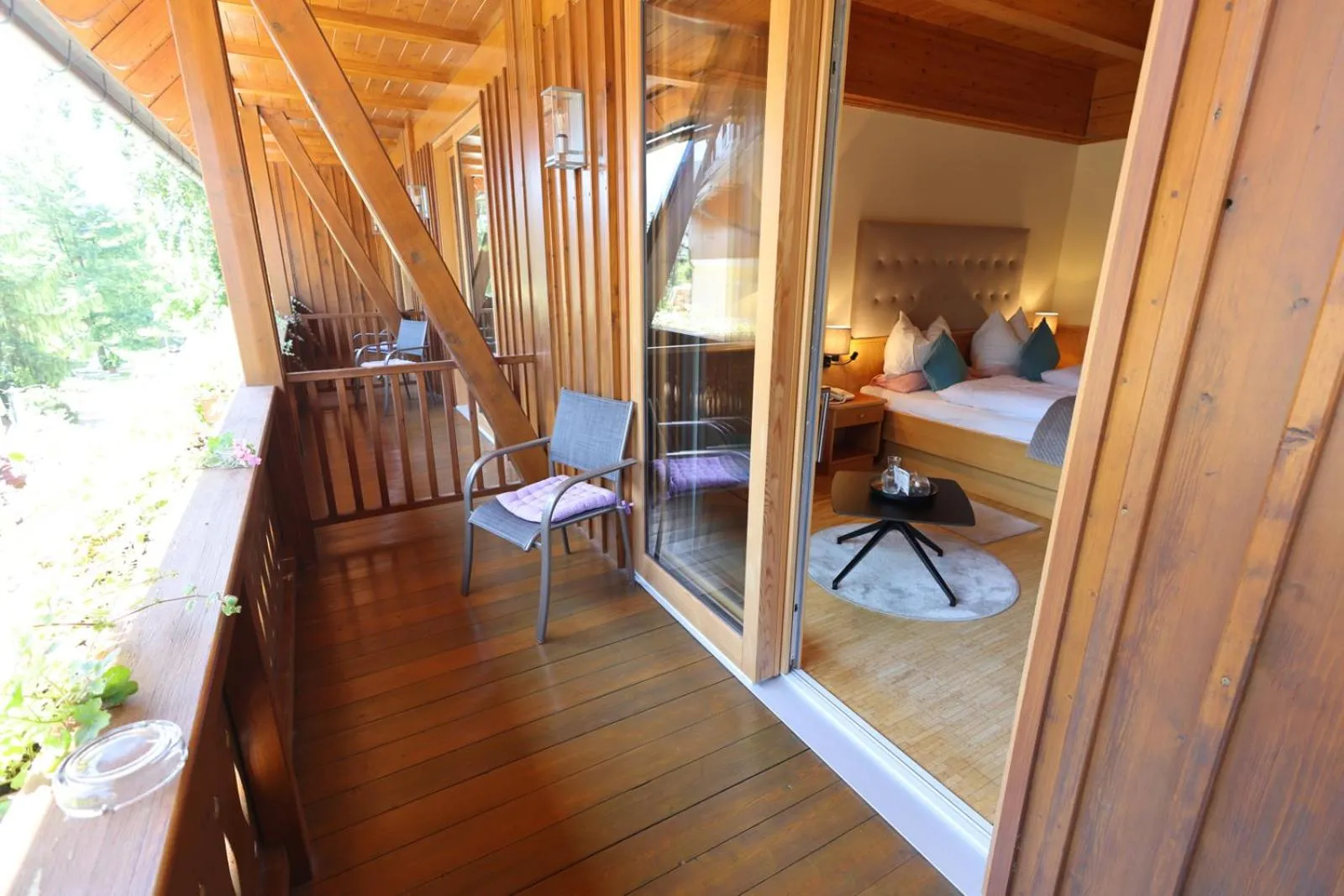 Balcony/Terrace, Bed in Hotel Zollner