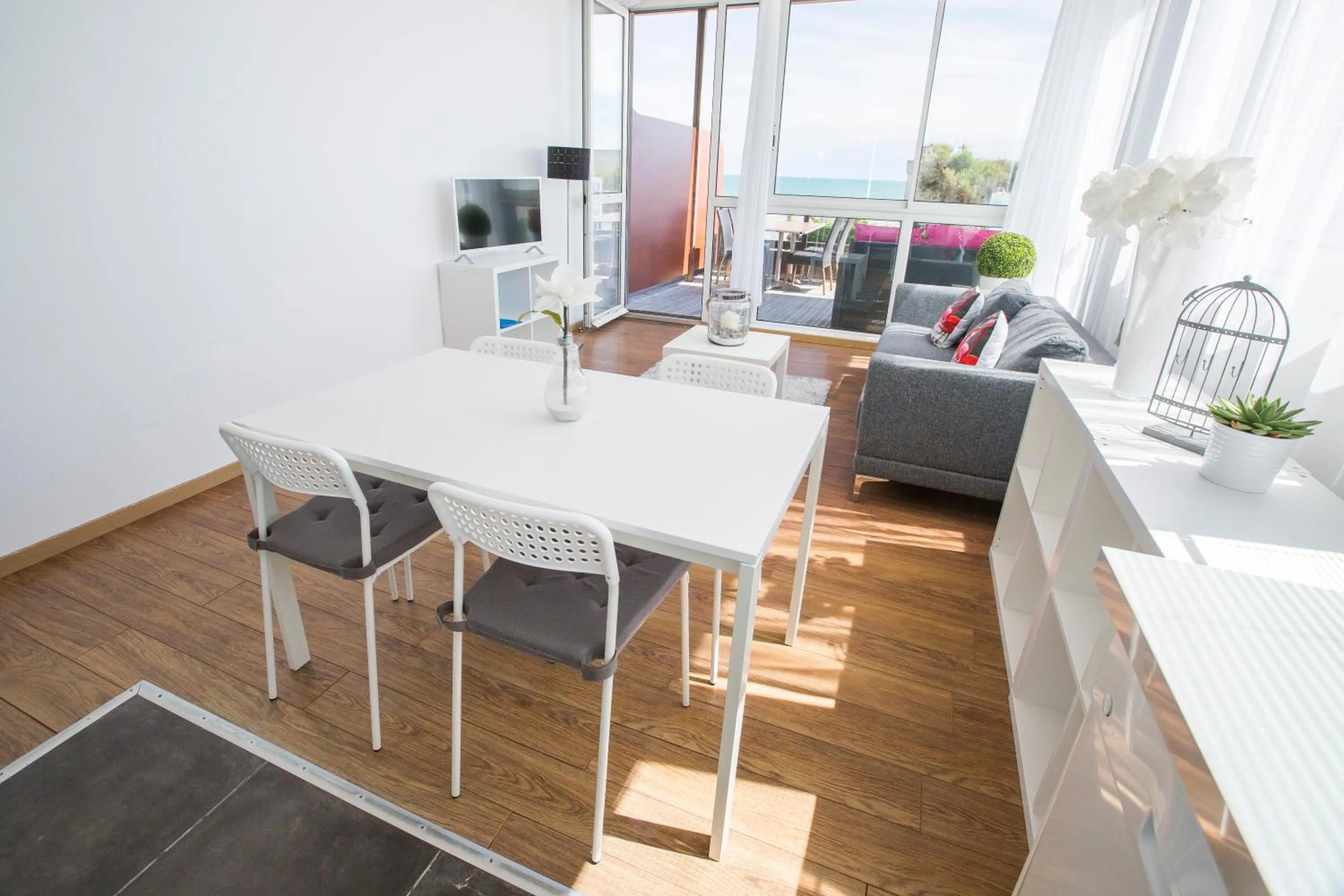 Living room in Le Grand Large Bord de Mer Hotel & Appartements