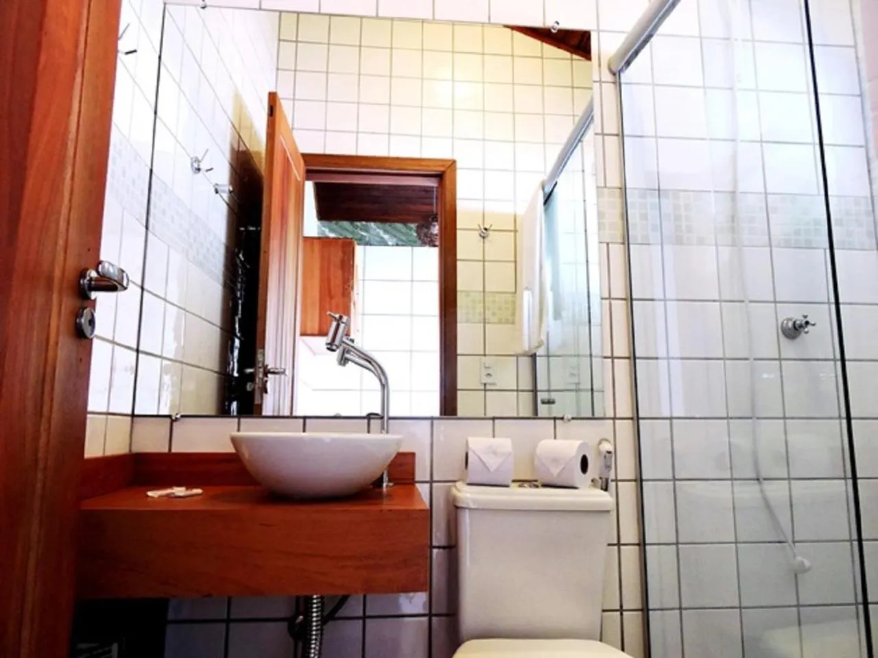 Bathroom in Pousada Pedra Rosa