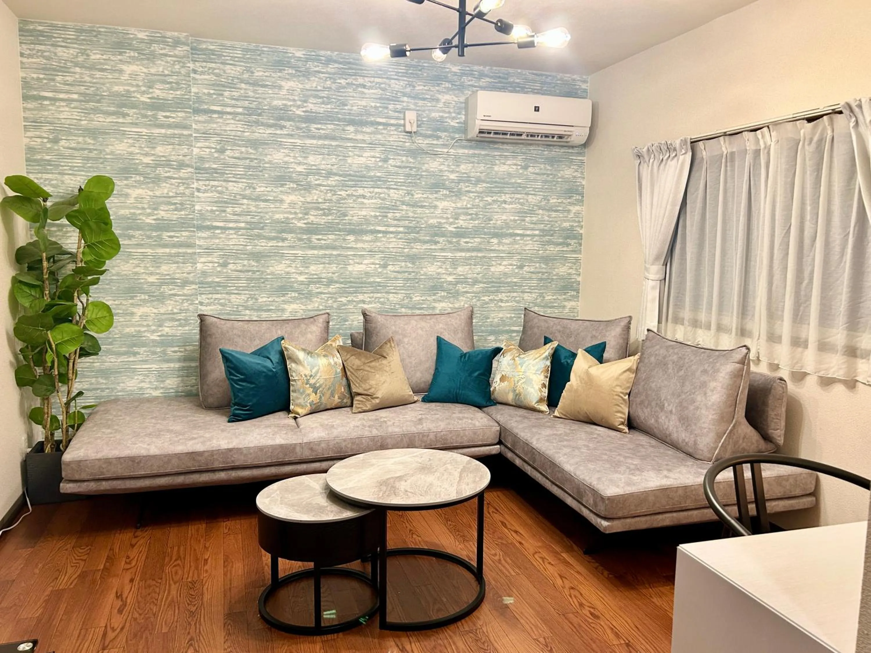 Living room in MON Kishinosato-tamade Ekimae -vacation rental-