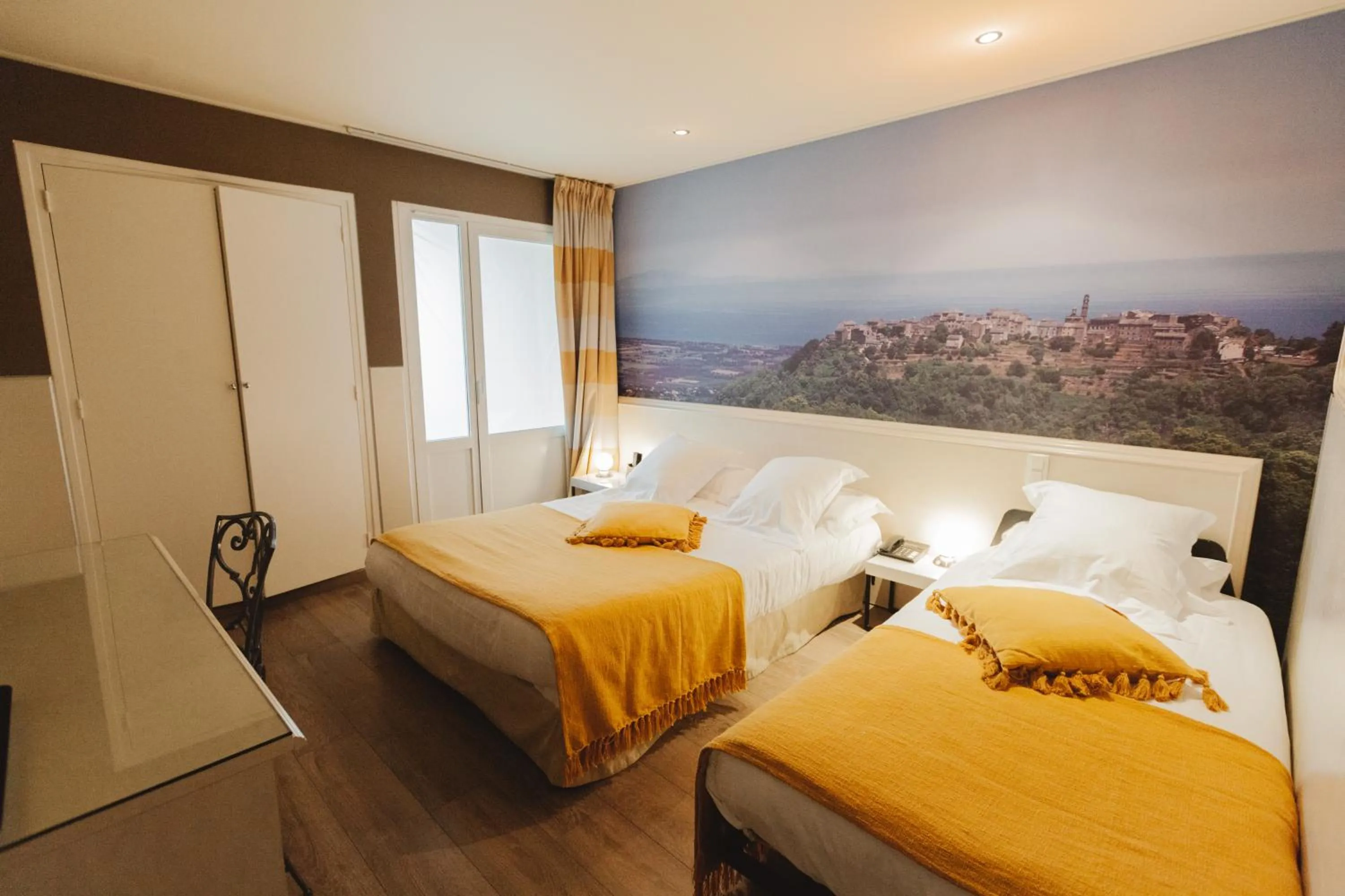 Bed in Ostella Spa & Resort