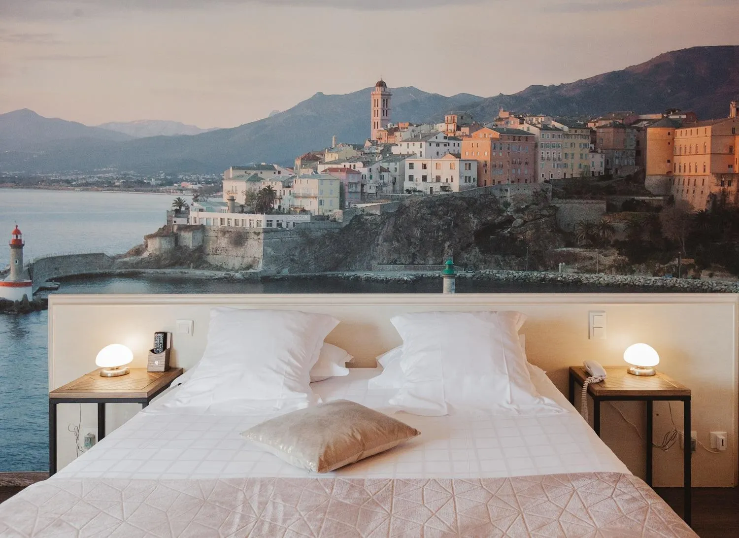 Bed in Ostella Spa & Resort