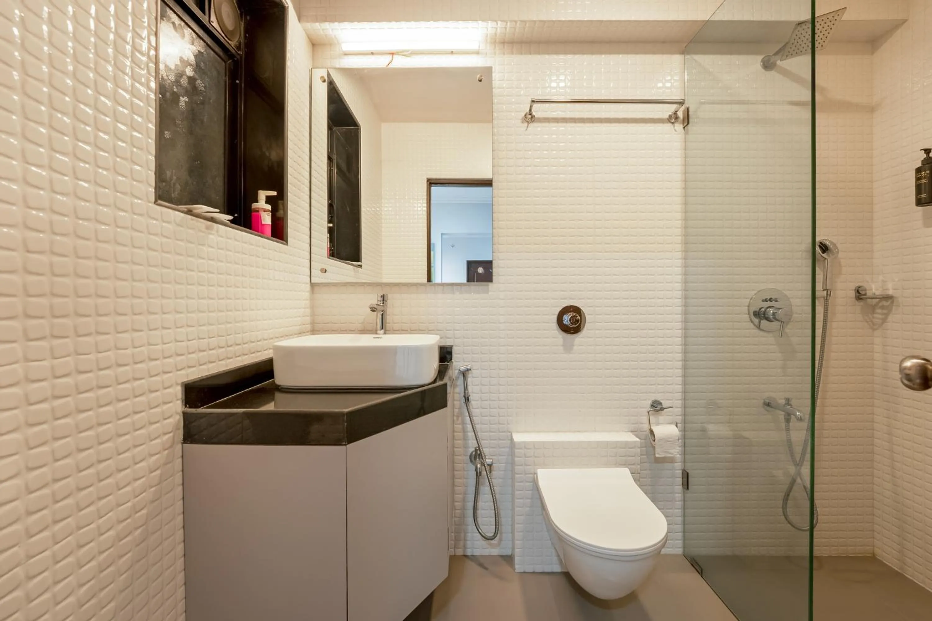 Shower in asar Landmark Suites Mumbai International Airport by Orion Hotels