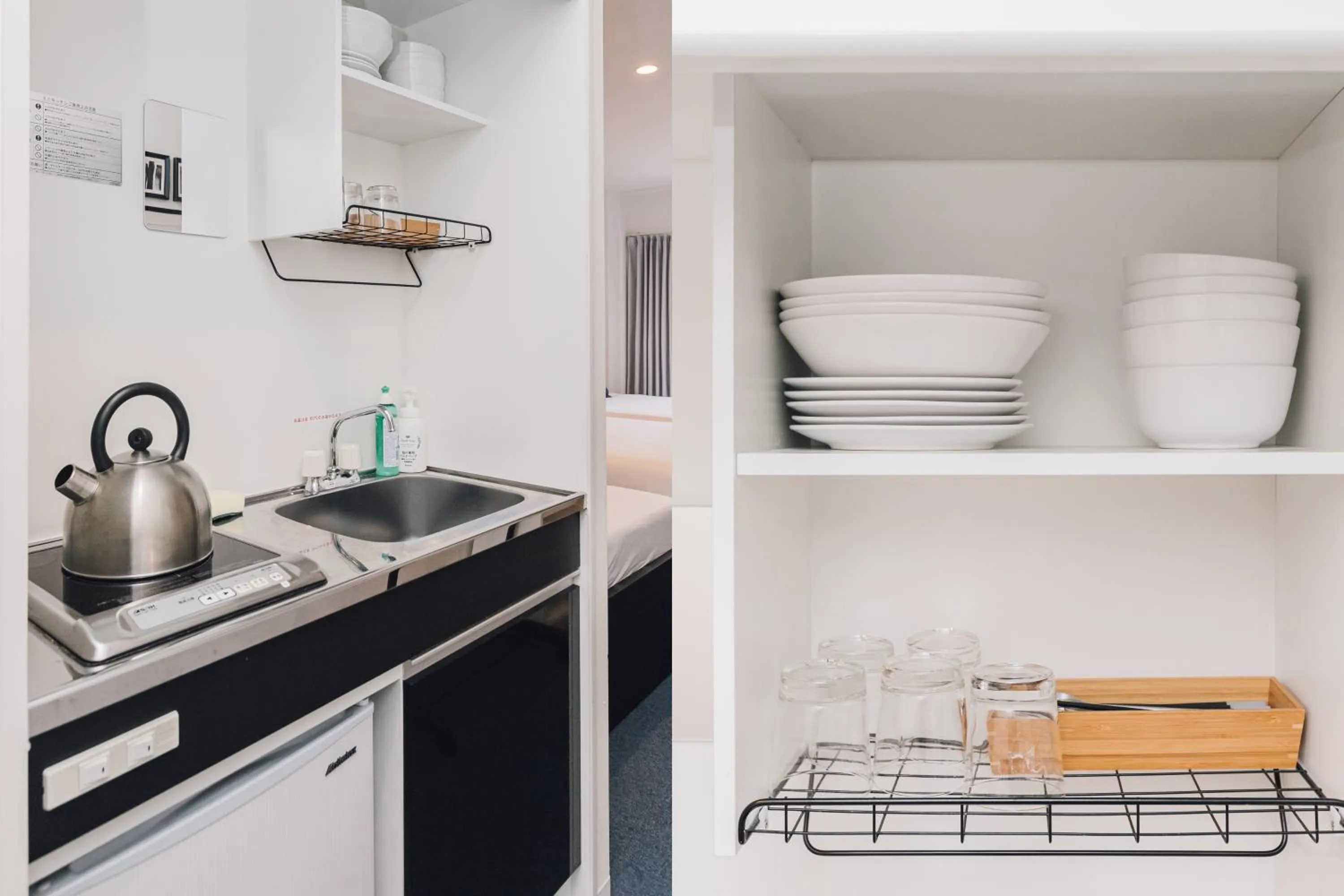 Kitchen or kitchenette in Namba Garden Square Apartment