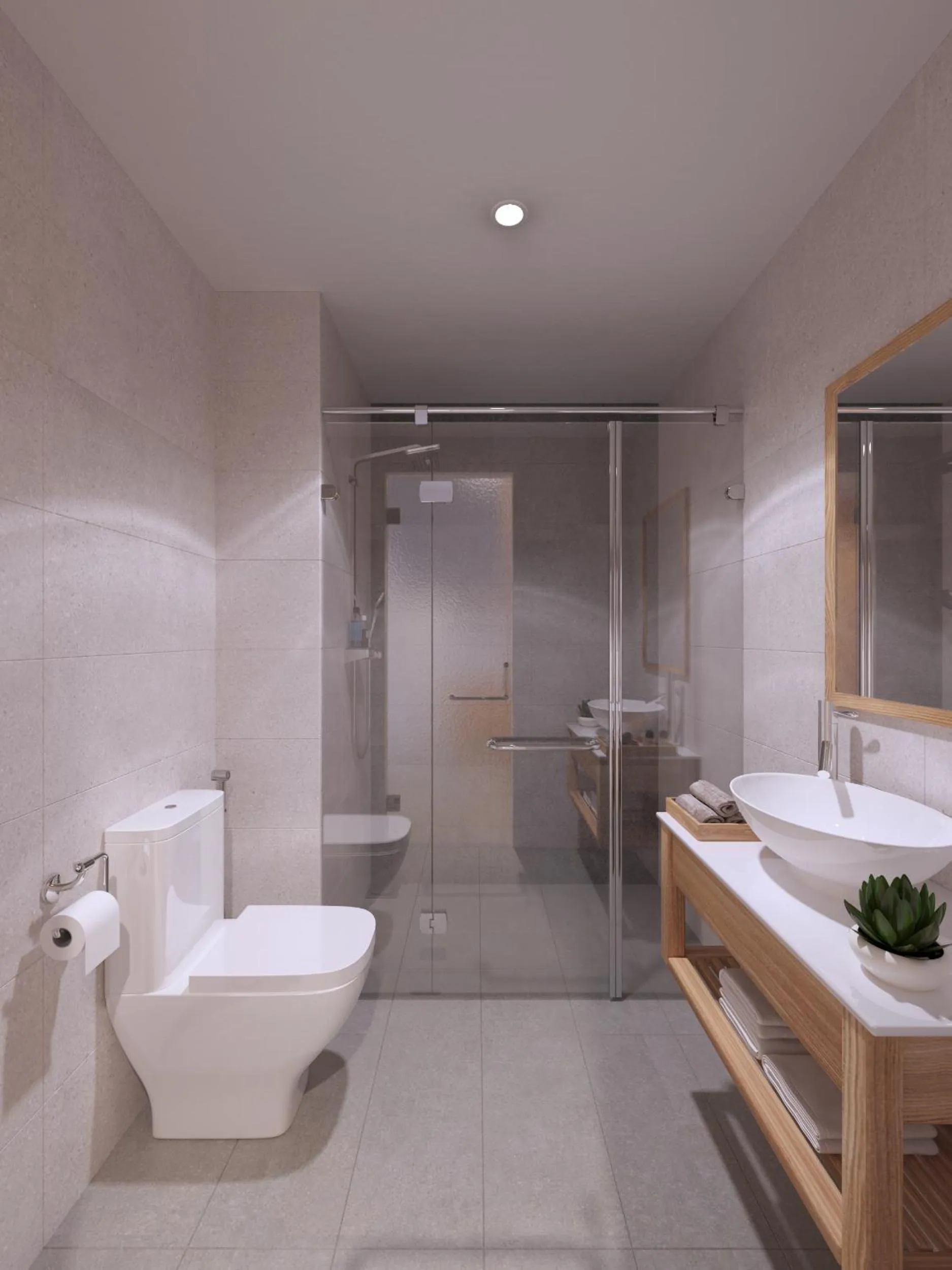 Shower in Lem's Apartment & Coffee