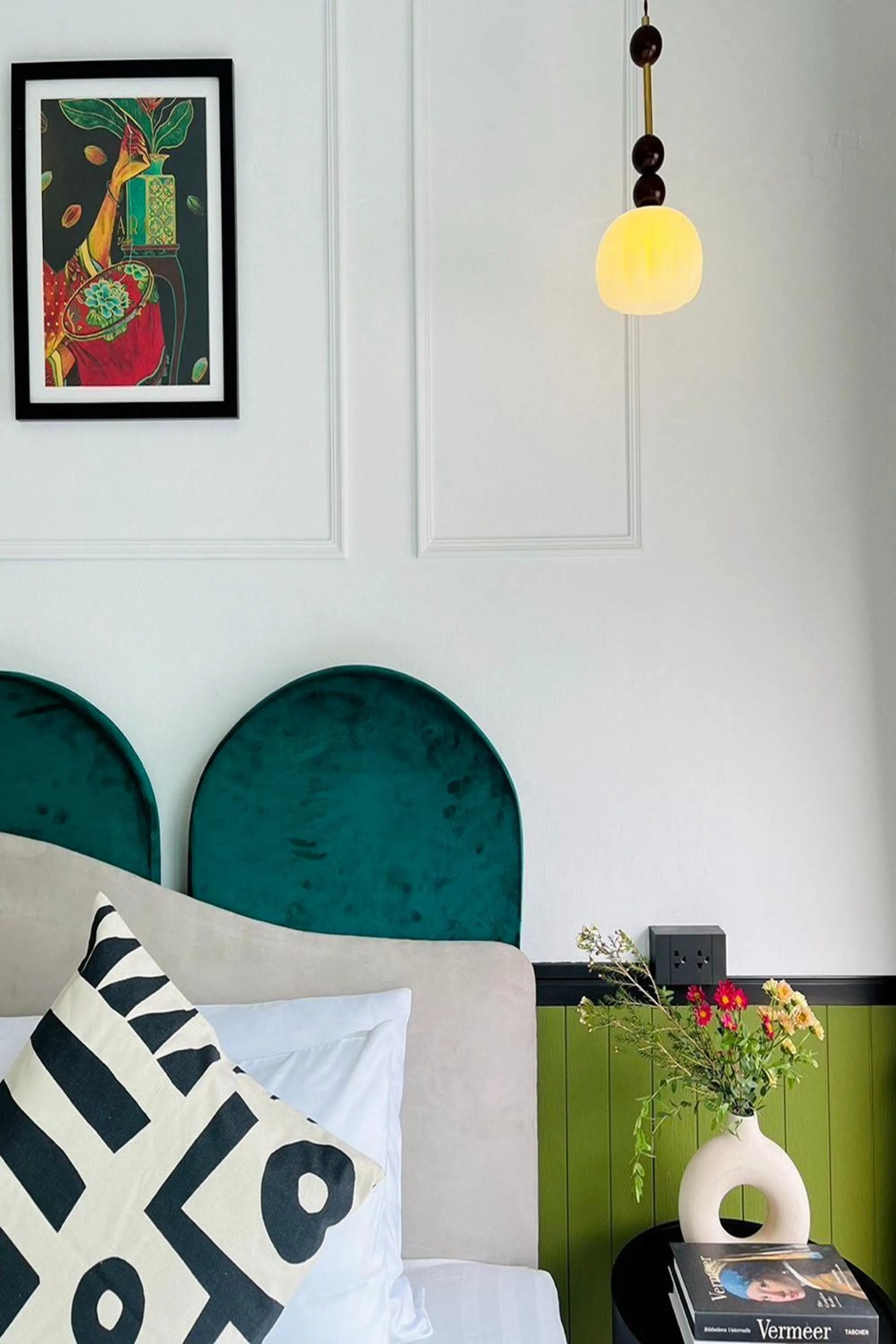 Decorative detail, Bed in Isara Boutique Hotel and Cafe