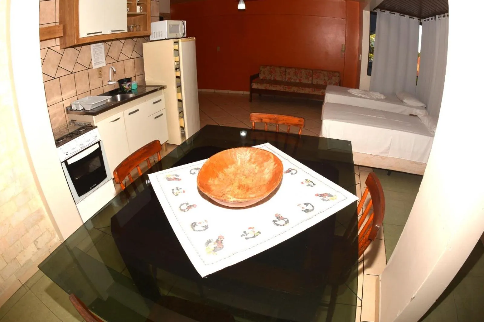 Kitchen or kitchenette in Hotel Dom Fish