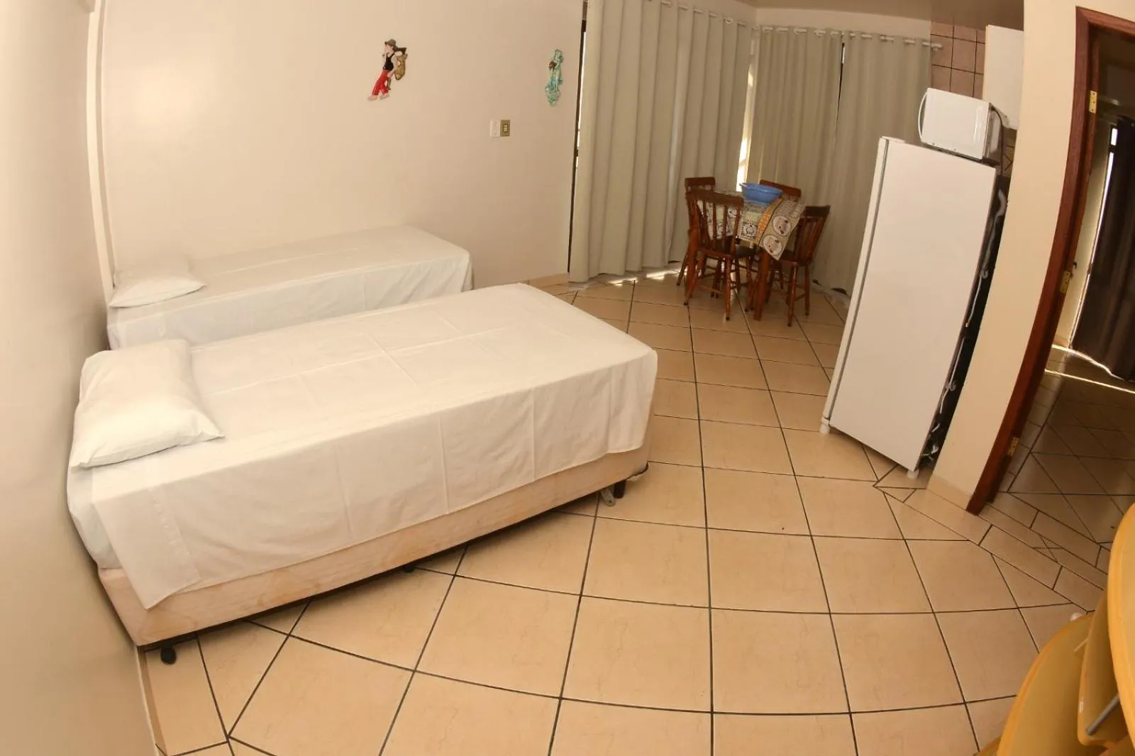 Bed in Hotel Dom Fish