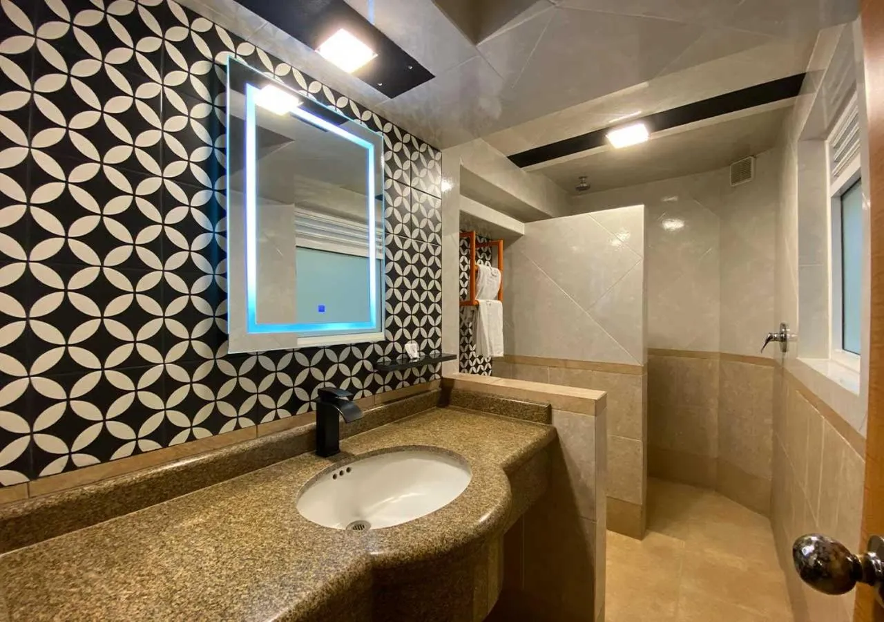 Toilet in Hotel Villa de Madrid