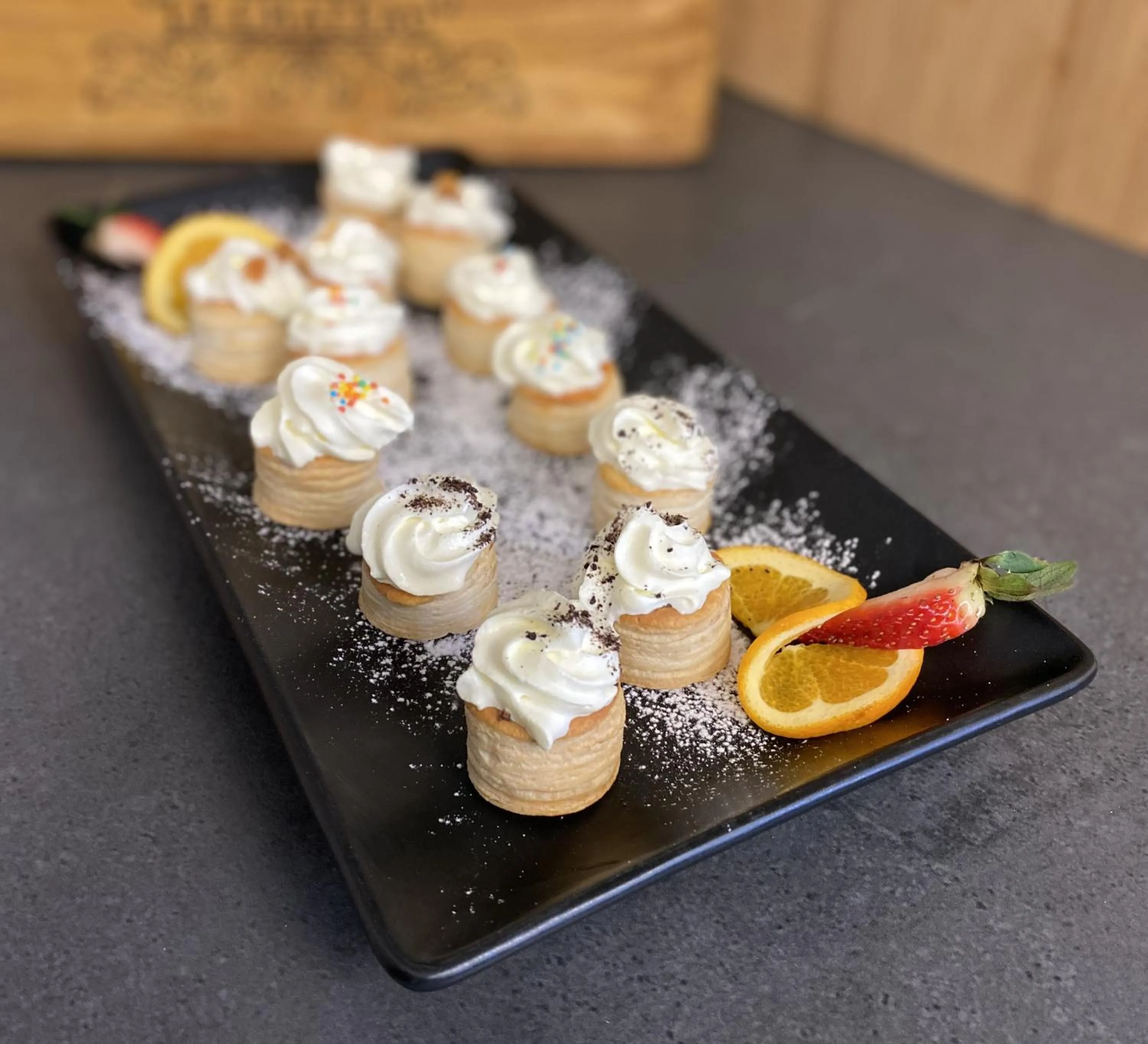 Food close-up in Saxton Lodge