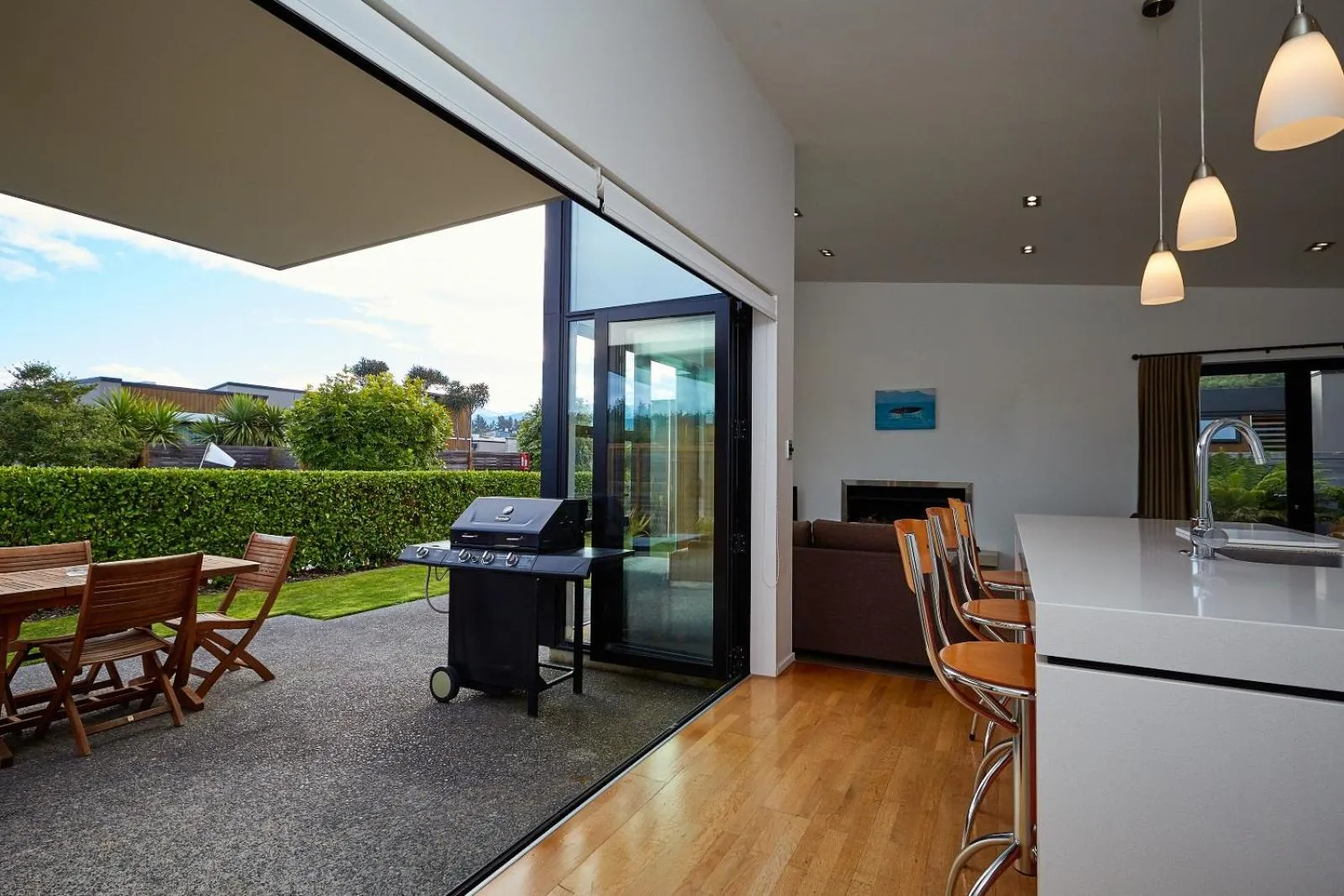 Patio in The Fairways Accommodation Kaikoura