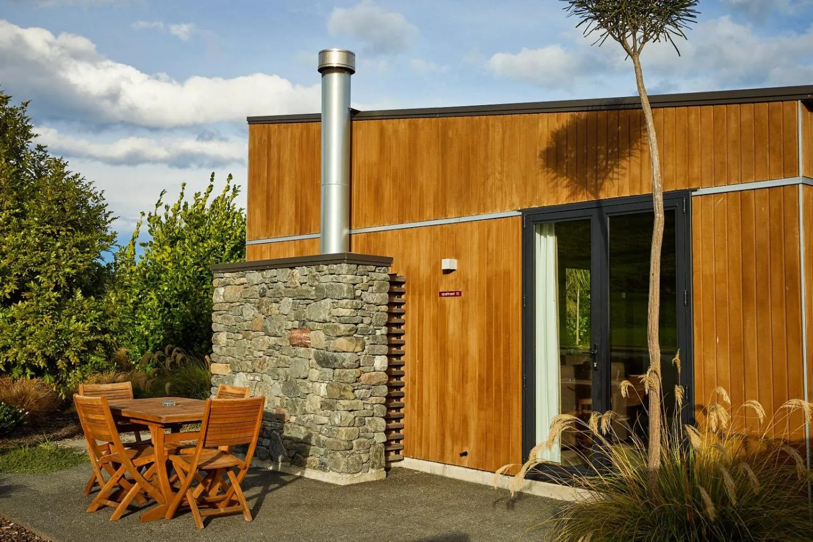 Patio in The Fairways Accommodation Kaikoura