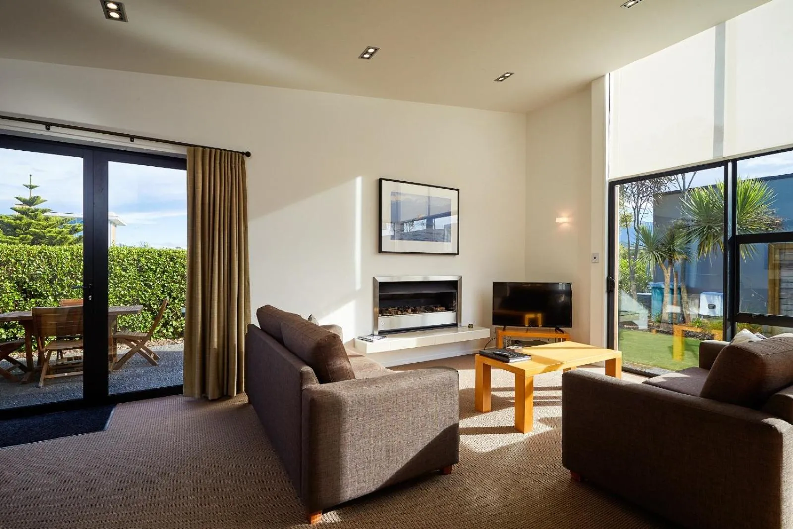 Living room in The Fairways Accommodation Kaikoura