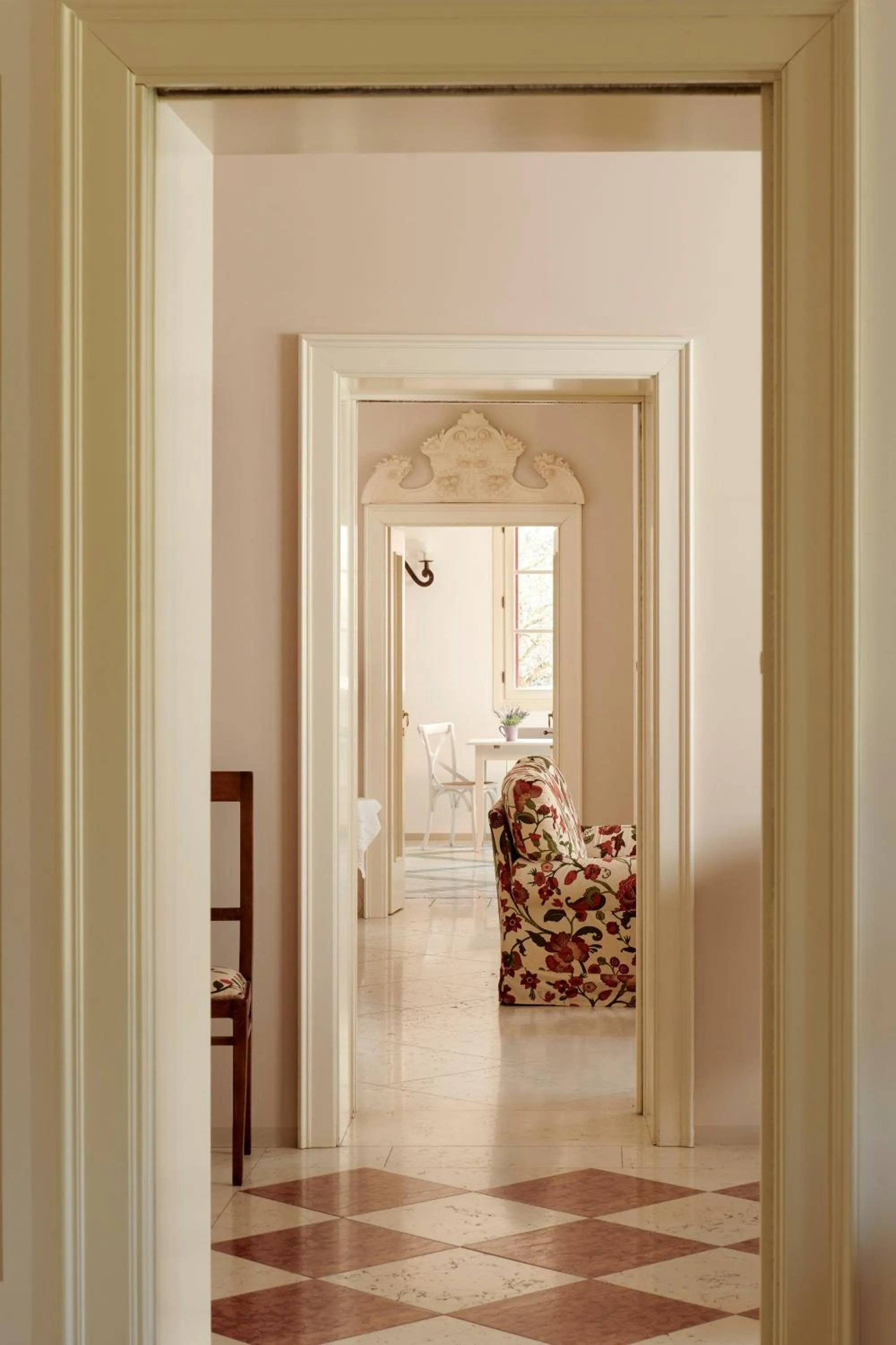 Decorative detail, Bed in Villa Lovi