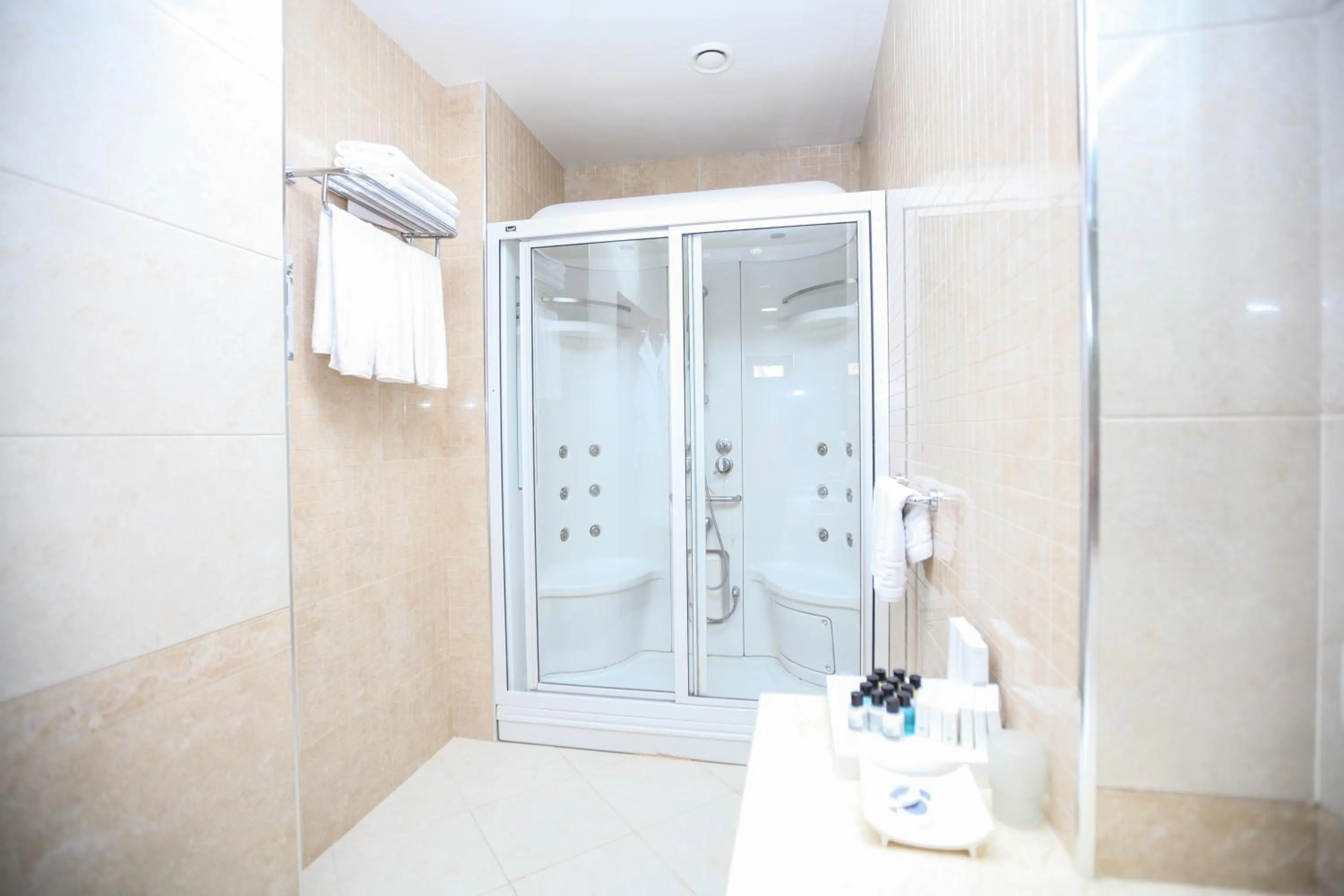 Shower in Shah Palace Luxury Museum Hotel