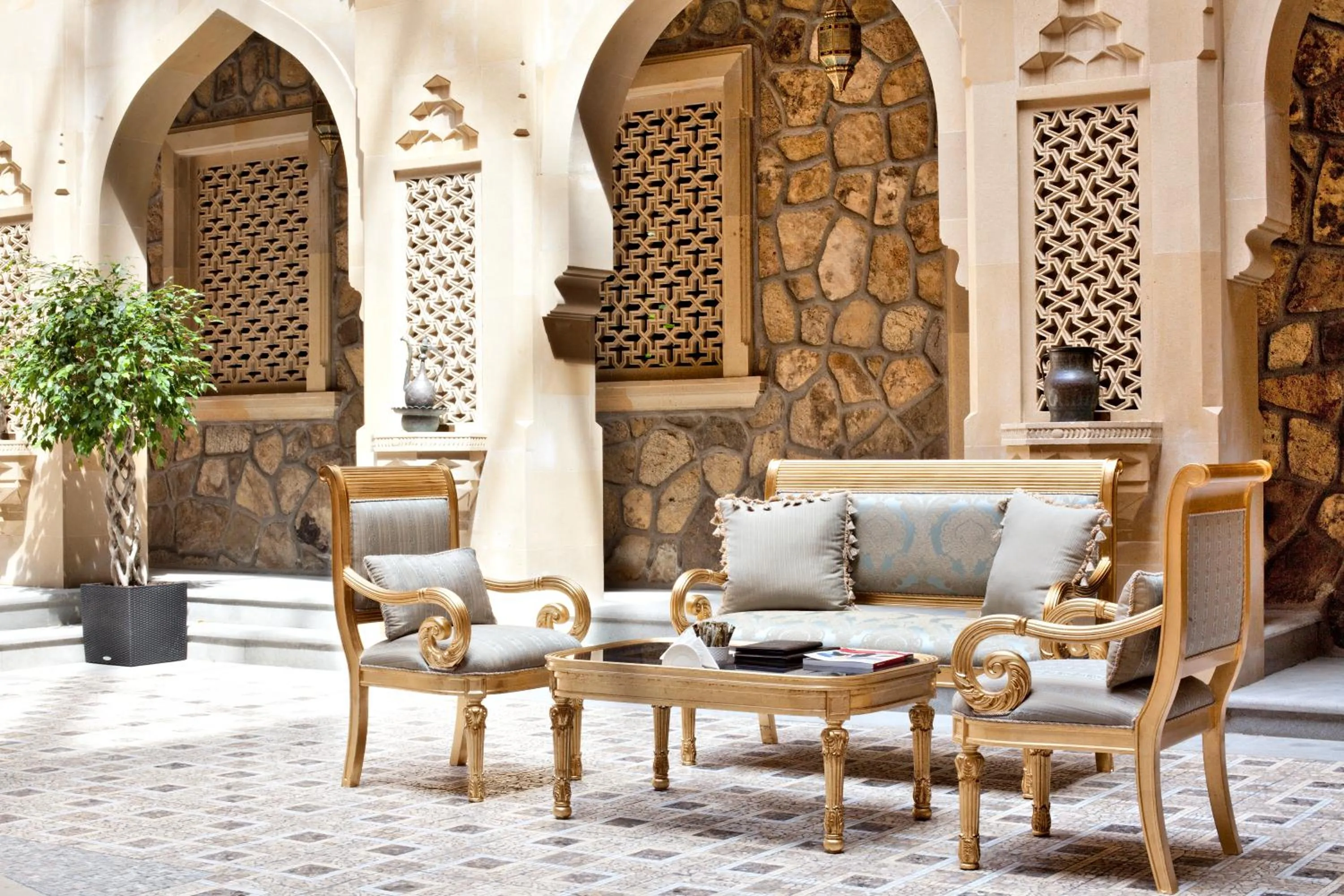 Facade/entrance in Shah Palace Luxury Museum Hotel