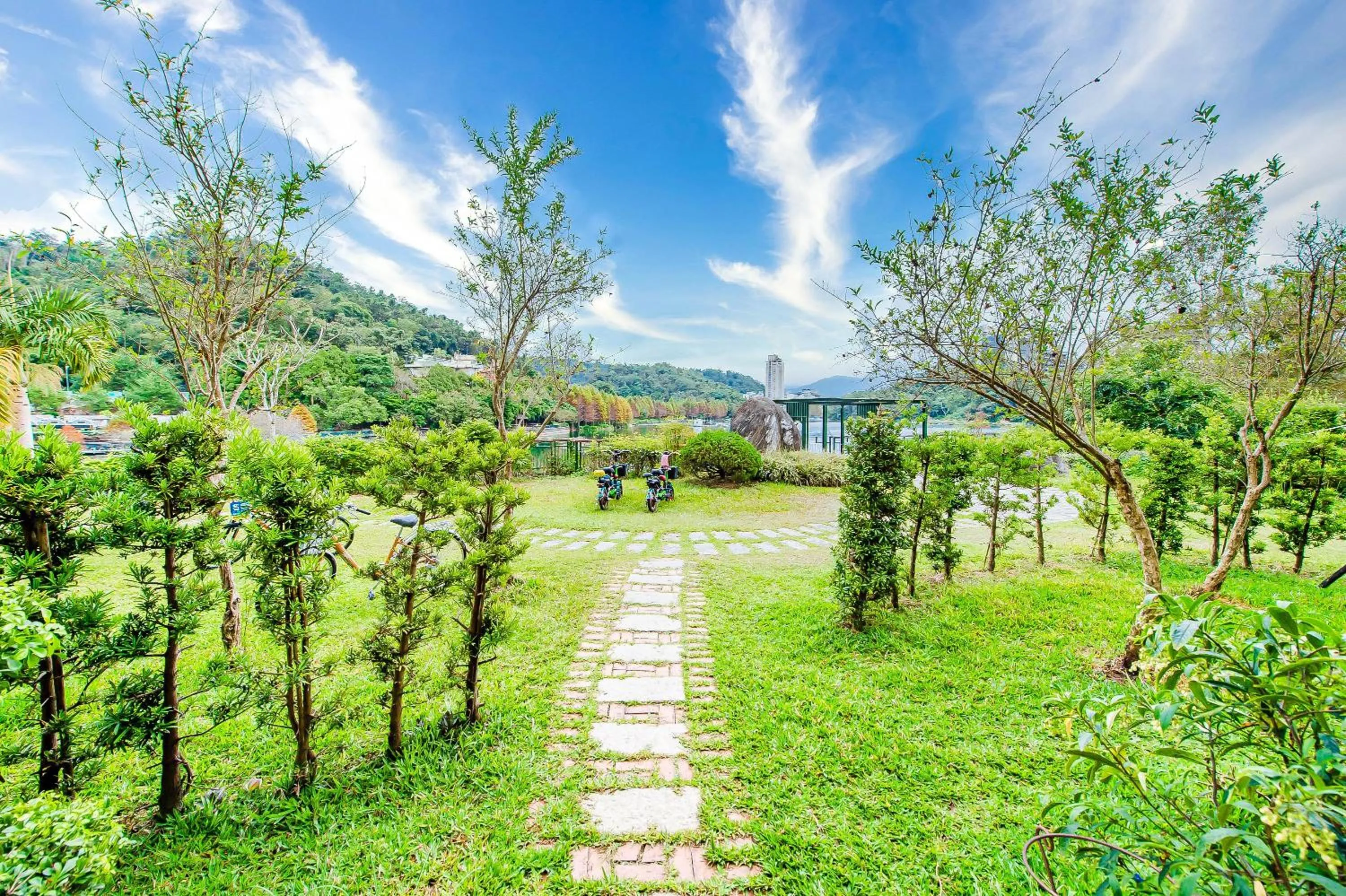 Natural landscape in Sun Moon Lake I Love You