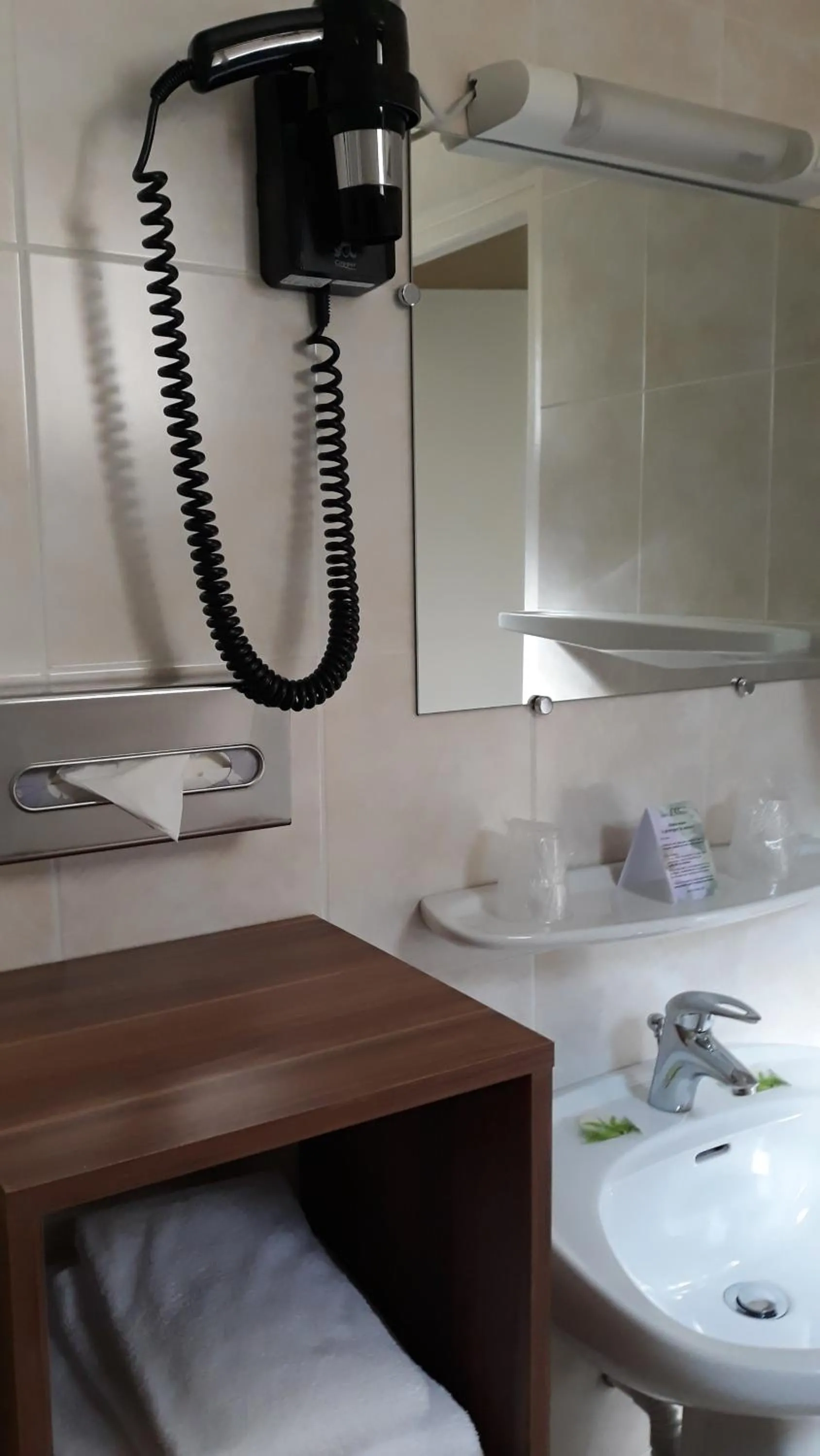 Shower, Bed in L'Oasis