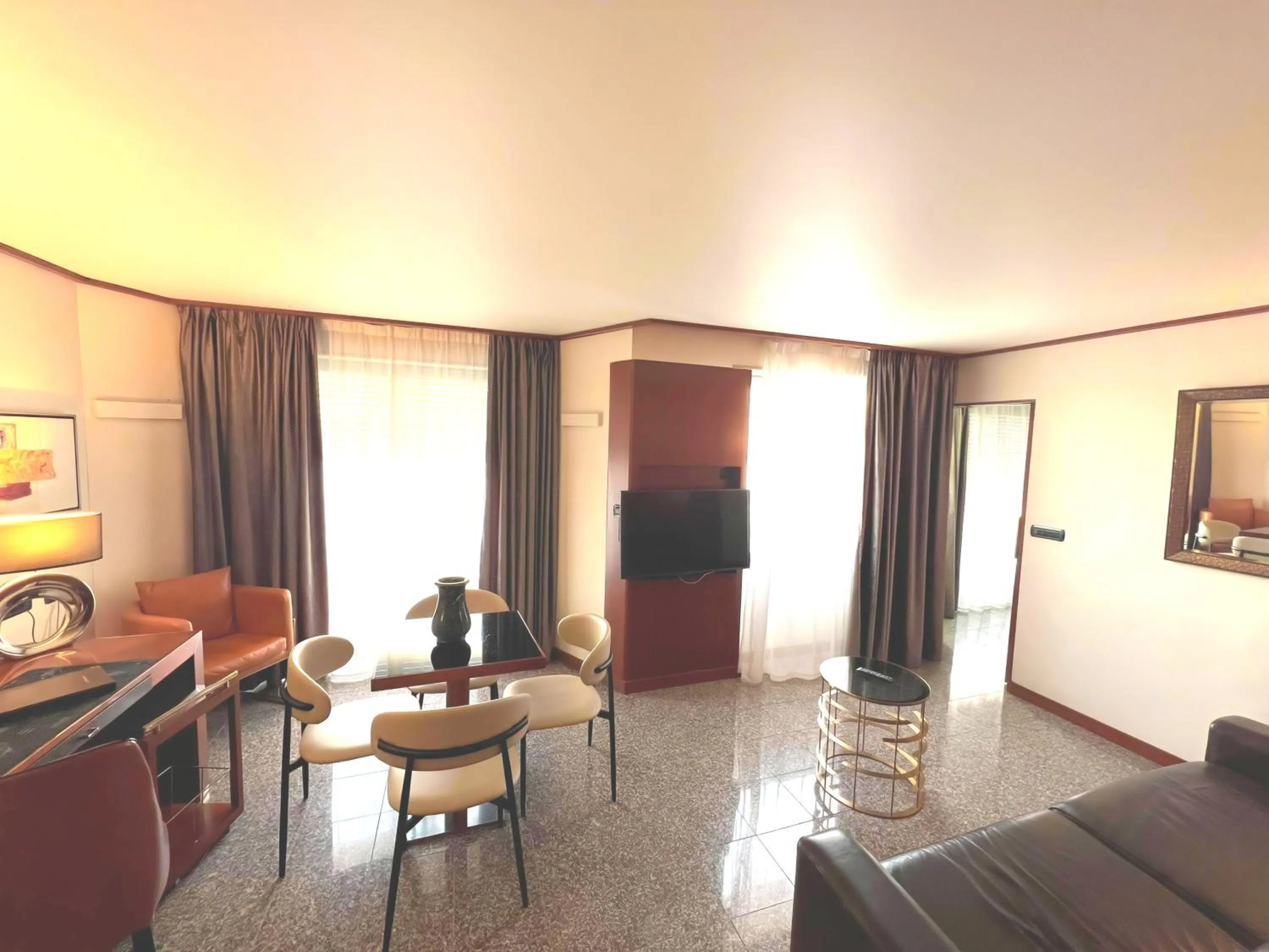 Living room in Goldstar Apartments & Suites