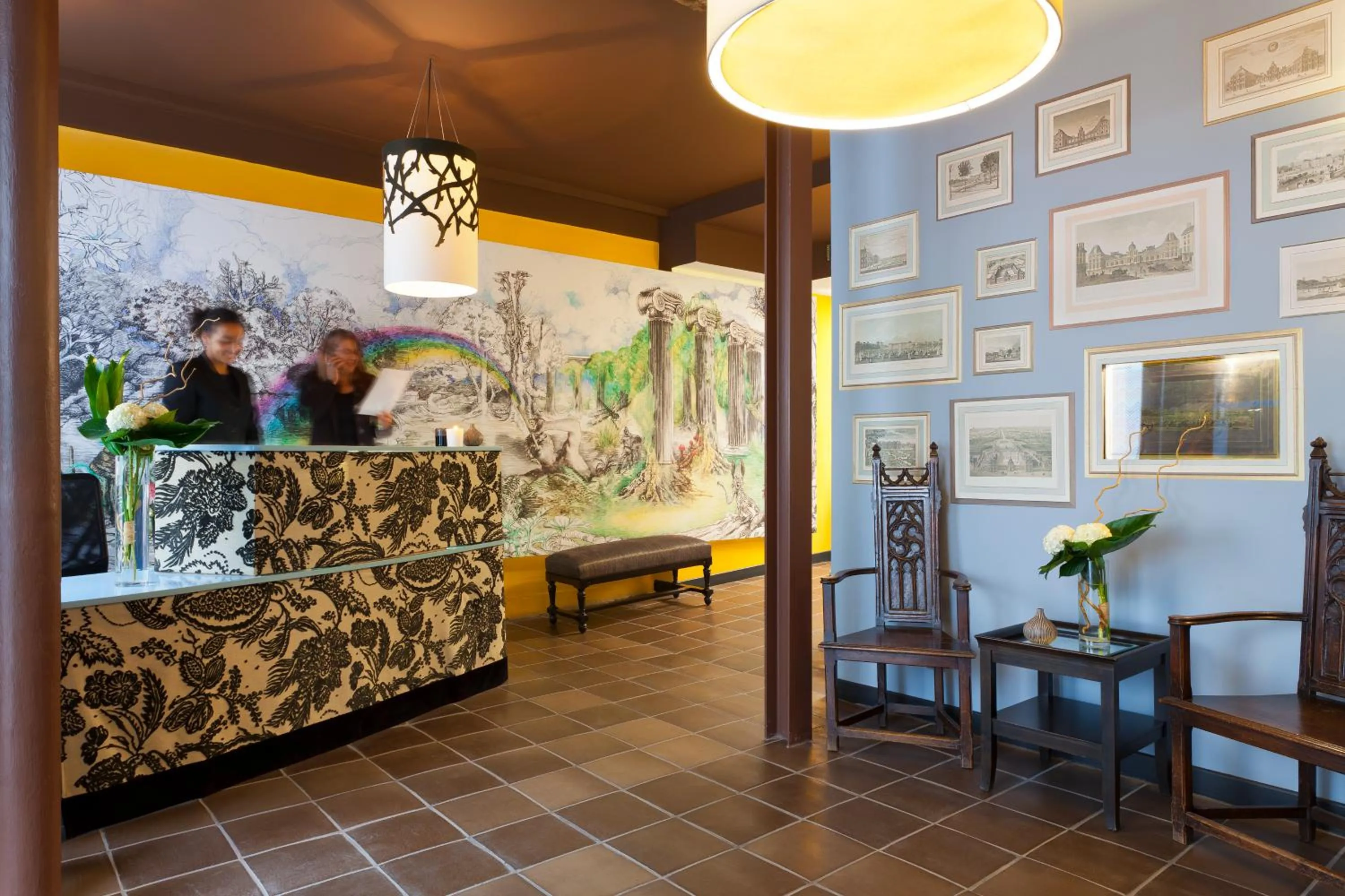 Lobby or reception in Hotel Fontaines du Luxembourg