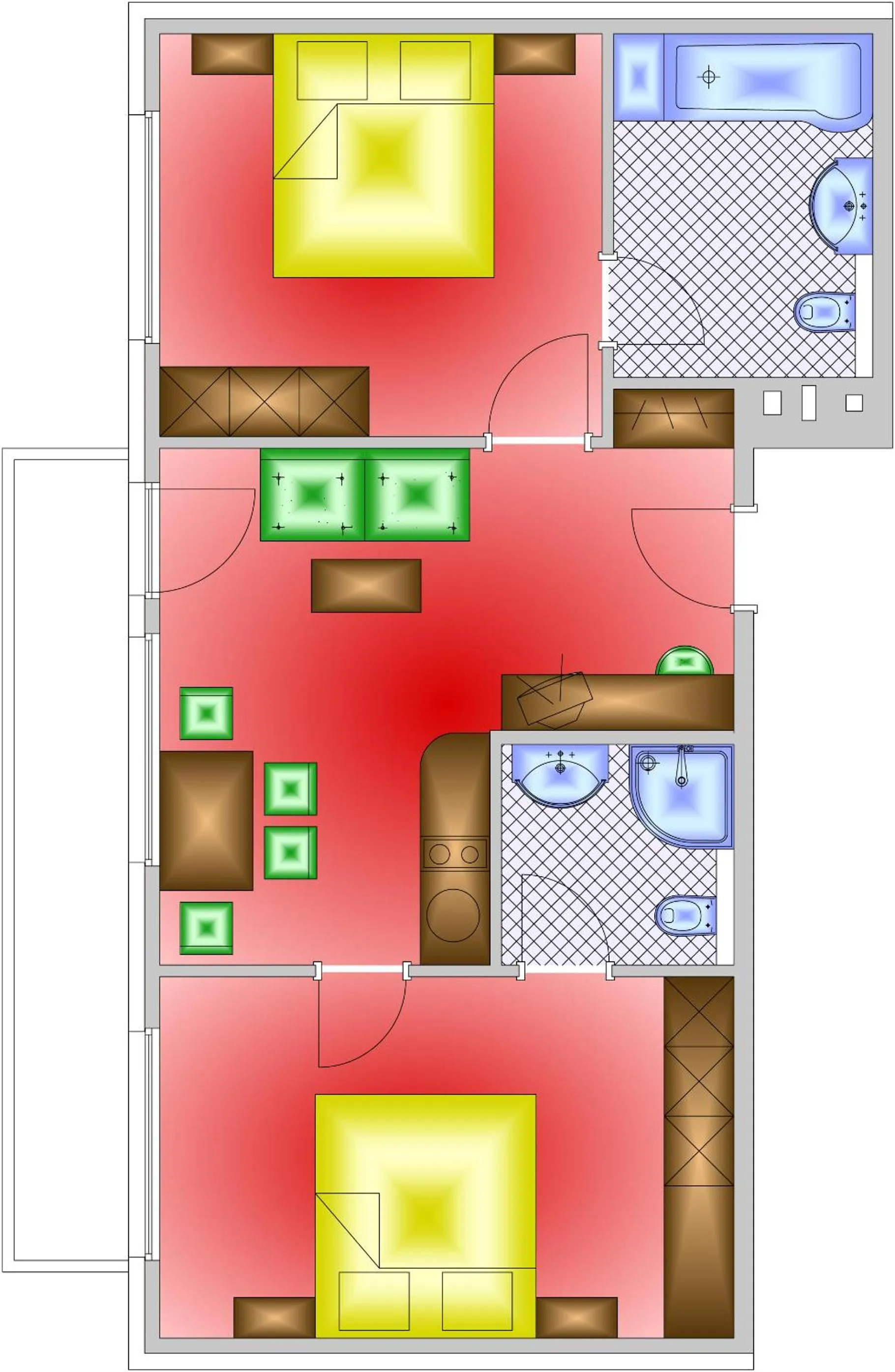 Floor plan in Haus Bergkristall