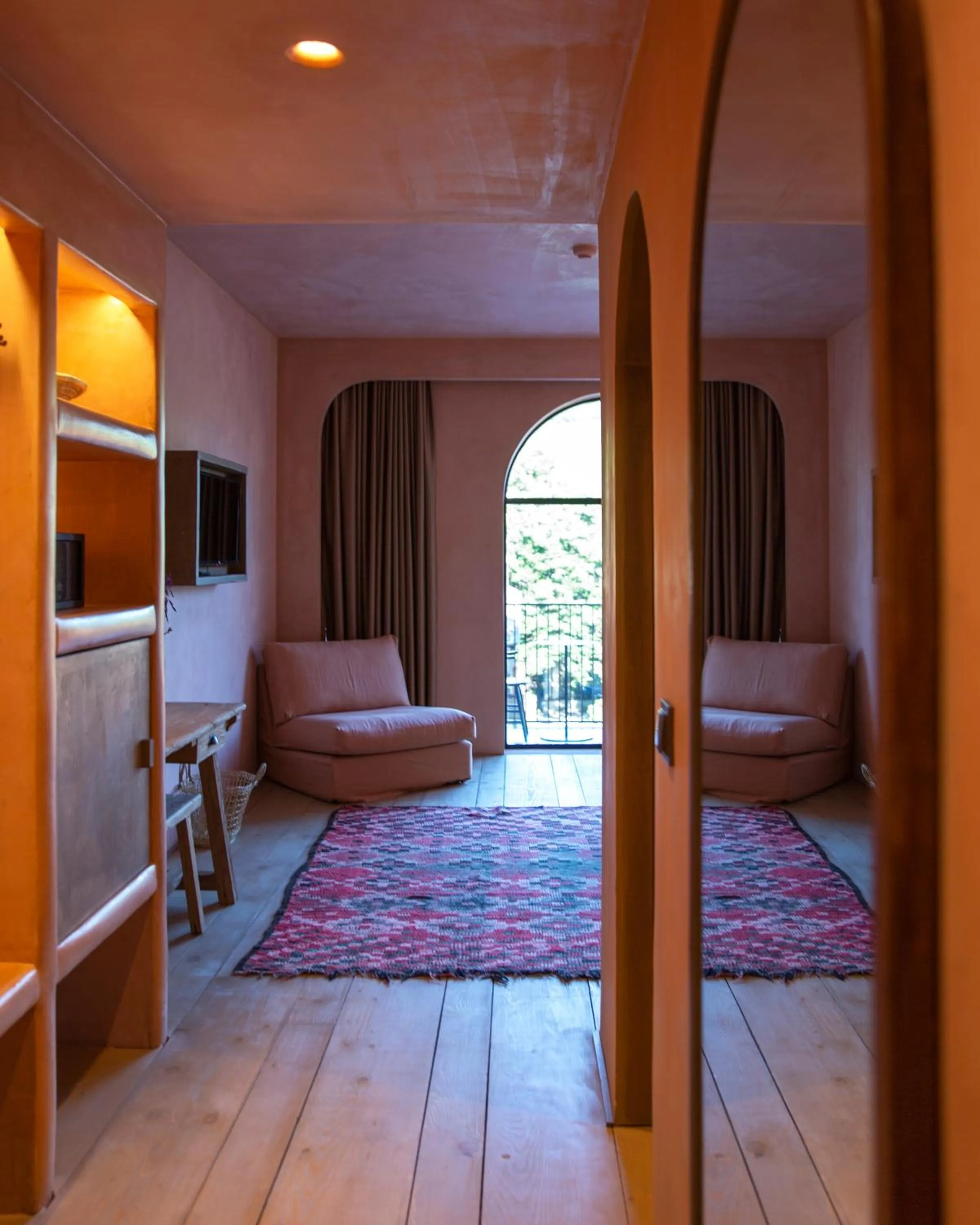 Seating area, Bed in Life Gallery Hotel & Spa