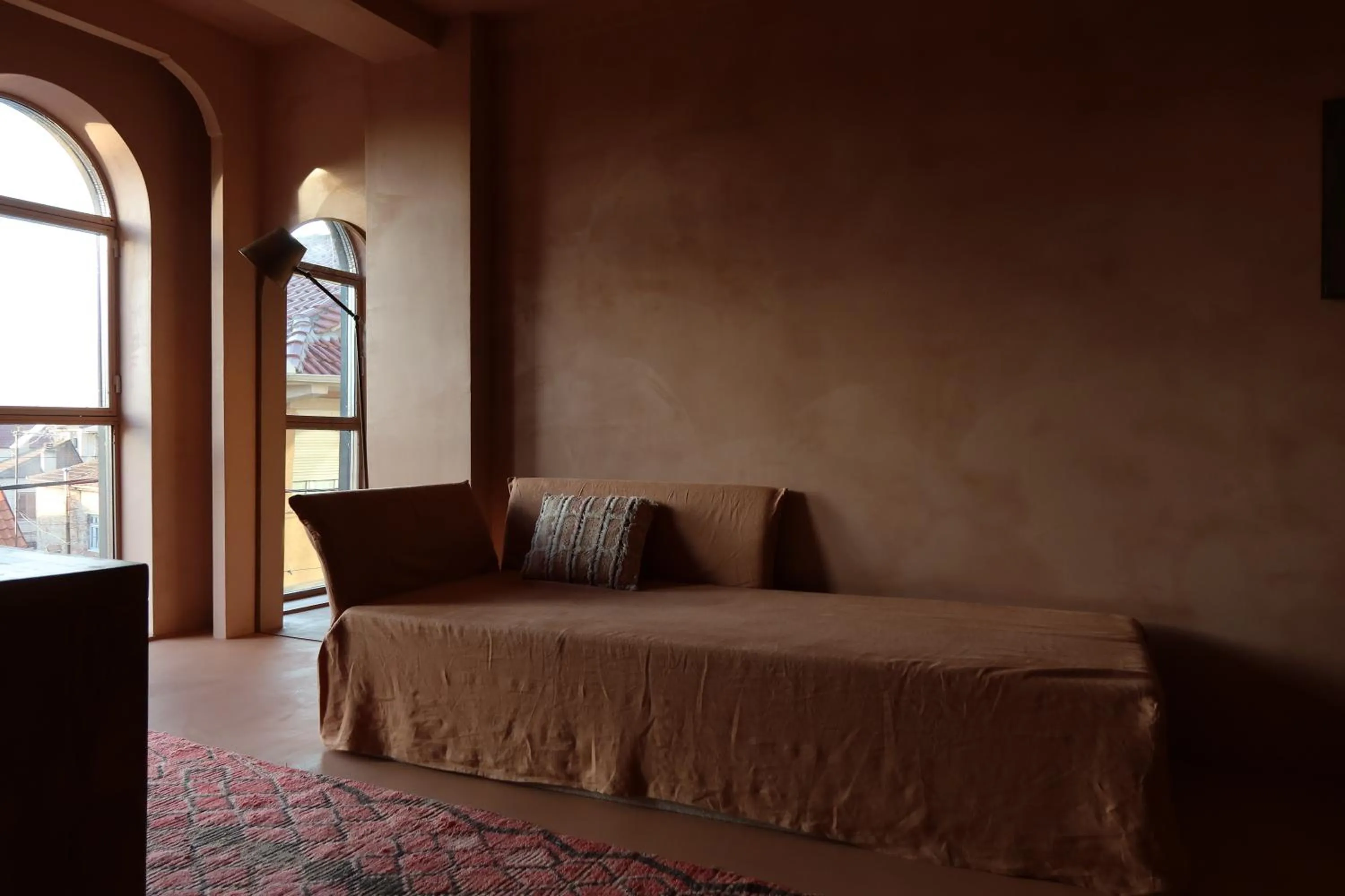 Seating area, Bed in Life Gallery Hotel & Spa