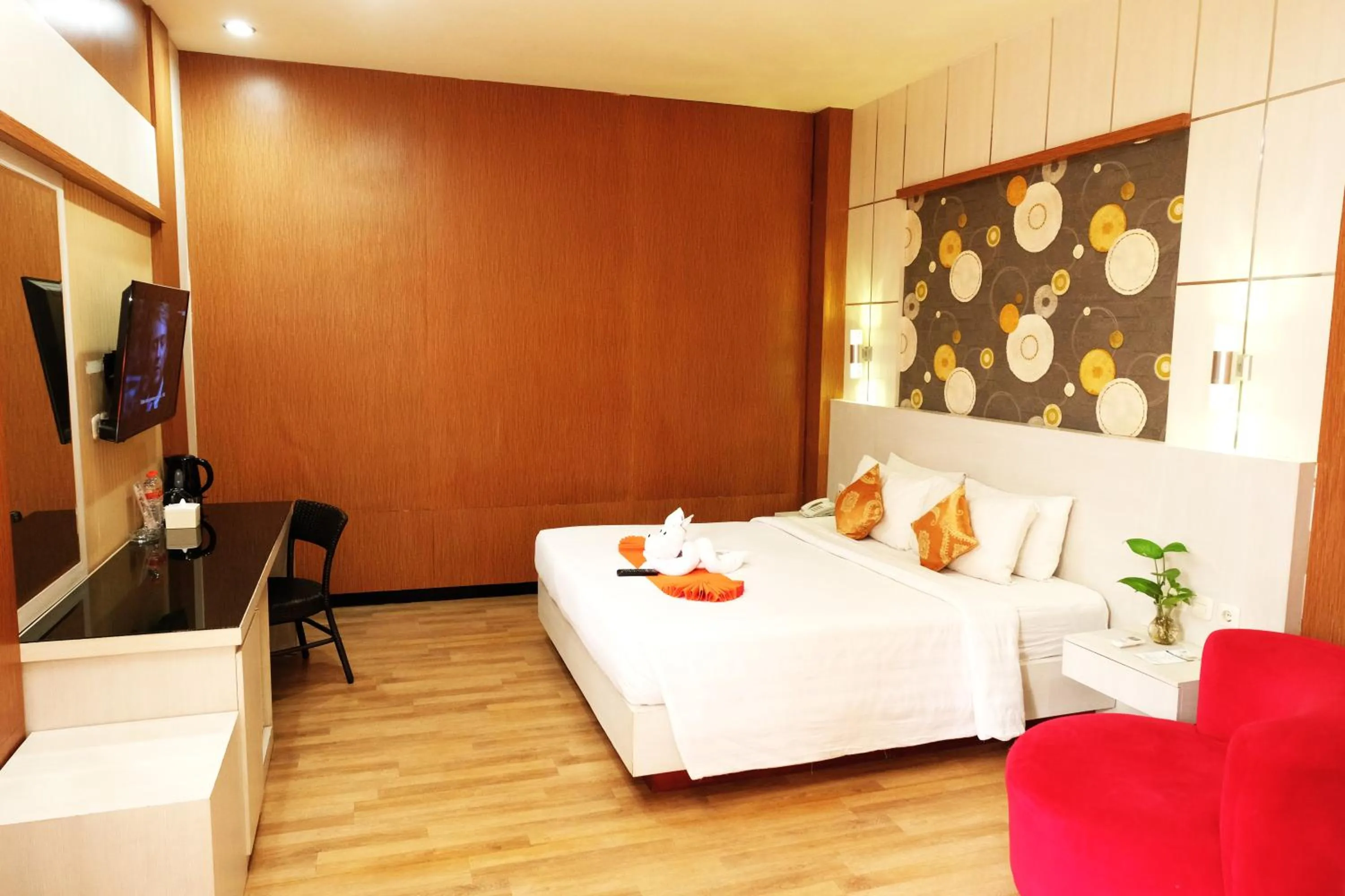 Bed in Halogen Hotel Airport Surabaya